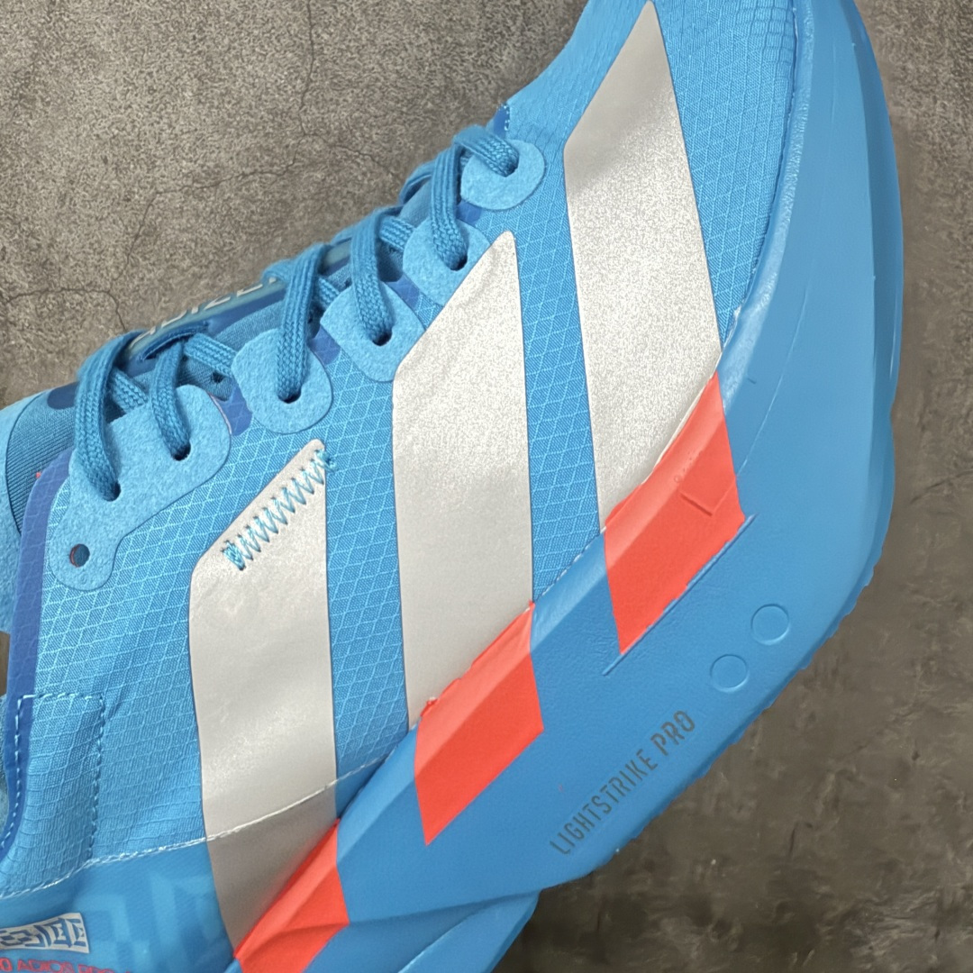 图片[4]-【NO.1纯原】Adidas Adizero Adios Pro 4 M竞训跑步鞋 JR4796 市场独一档品质 区别所有版本 原鞋购入开发数月 原材料 原档案打造 细节版型一比一 独立双层组合底私模. 搭配ENERGYRODS 2.0真碳柱，每一步都动力满满 鞋面用的是Lightlock技术，轻透又贴合，就像给脚定制的一样。 中底是全掌Lightstrike Pro泡棉，软弹感超绝 真正一比一还原真实脚感💪🏻 尺码：36 36.5 37 38 38.5 39 40 40.5 41 42 42.5 43 44 44.5 45 46-选品中心