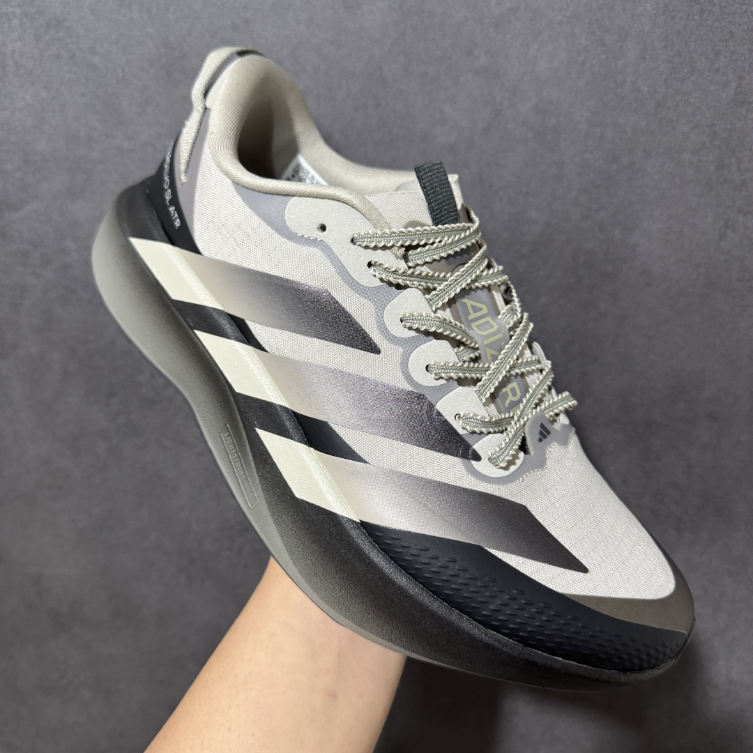 图片[3]-【公司级】adidas Adizero Evo SL ATR 贴合舒适跑步鞋 米灰 货号：KK0309 尺码：36-45带半码-选品中心