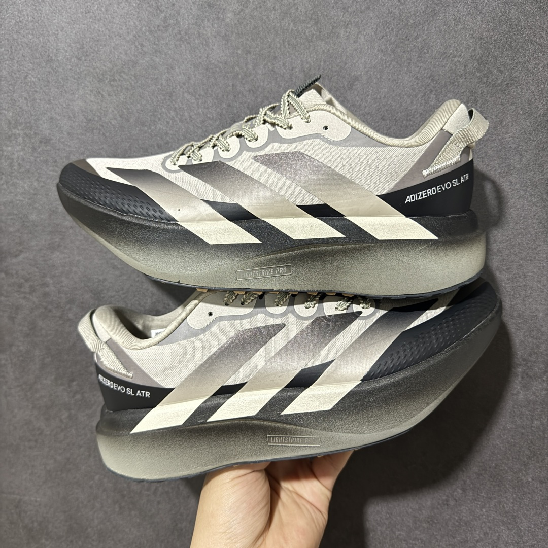 图片[9]-【公司级】adidas Adizero Evo SL ATR 贴合舒适跑步鞋 米灰 货号：KK0309 尺码：36-45带半码-选品中心