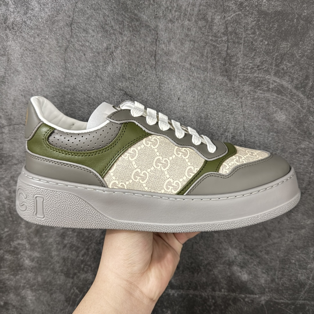 【高品质礼盒版】Gucci 古驰 Chunky 饼干鞋 全新订单出货 购入原版开发 平台高端零售 海外充Z专供品质 皮料、面料按原鞋标准定制 独立磨具，区别市面流通版本，配全新专柜包装，出厂即经过严格QC质检，细节、品控到位 完全遵循原版工艺打造 尺码：35-44-选品中心