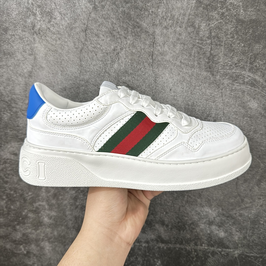 【高品质礼盒版】Gucci 古驰 Chunky 饼干鞋 全新订单出货 购入原版开发 平台高端零售 海外充Z专供品质 皮料、面料按原鞋标准定制 独立磨具，区别市面流通版本，配全新专柜包装，出厂即经过严格QC质检，细节、品控到位 完全遵循原版工艺打造 尺码：35-44-选品中心