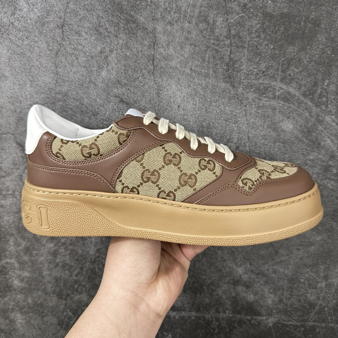 【高品质礼盒版】Gucci 古驰 Chunky 饼干鞋 全新订单出货 购入原版开发 平台高端零售 海外充Z专供品质 皮料、面料按原鞋标准定制 独立磨具，区别市面流通版本，配全新专柜包装，出厂即经过严格QC质检，细节、品控到位 完全遵循原版工艺打造 尺码：35-44-选品中心