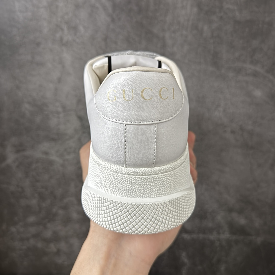 图片[4]-【YS纯原】广奢高端货 Gucci 古驰 Screener 厚底脏脏鞋 厚底增高系列 海淘代购专供版 顶级甄选  ✦ 厚底增高设计，新配色上线 ✦ 内里为小羊皮（非毛巾布），正确版型 ✦ 所有皮面同步官方皮革油边工艺 ✦ 无胶车线工艺，细节干净利落 ✦ 高端外贸零售专供，品质在线 ✦ 最新官方绿色手提礼盒包装 ✦ 零瑕疵工艺，无线头溢胶 尺码：35 36 37 38 39 40 41 42 43 44 45-选品中心