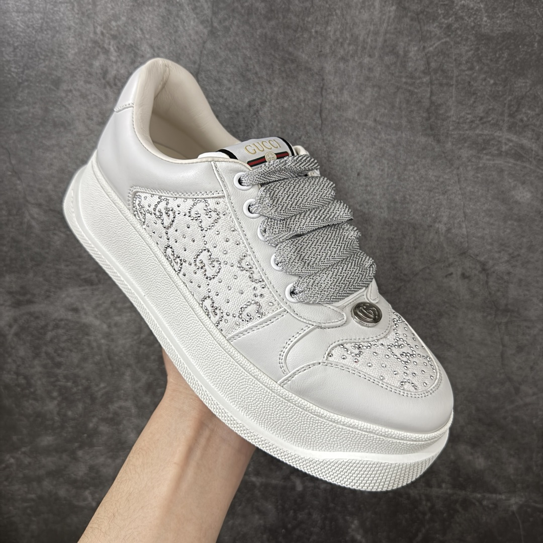 图片[3]-【YS纯原】广奢高端货 Gucci 古驰 Screener 厚底脏脏鞋 厚底增高系列 海淘代购专供版 顶级甄选  ✦ 厚底增高设计，新配色上线 ✦ 内里为小羊皮（非毛巾布），正确版型 ✦ 所有皮面同步官方皮革油边工艺 ✦ 无胶车线工艺，细节干净利落 ✦ 高端外贸零售专供，品质在线 ✦ 最新官方绿色手提礼盒包装 ✦ 零瑕疵工艺，无线头溢胶 尺码：35 36 37 38 39 40 41 42 43 44 45-选品中心