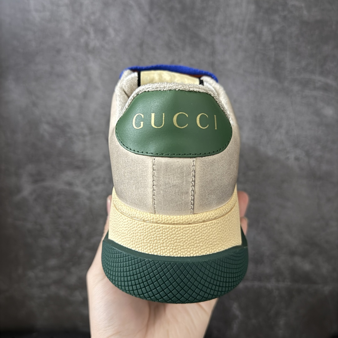 图片[4]-【YS纯原】广奢高端货 Gucci 古驰 Screener 厚底脏脏鞋 厚底增高系列 海淘代购专供版 顶级甄选  ✦ 厚底增高设计，新配色上线 ✦ 内里为小羊皮（非毛巾布），正确版型 ✦ 所有皮面同步官方皮革油边工艺 ✦ 无胶车线工艺，细节干净利落 ✦ 高端外贸零售专供，品质在线 ✦ 最新官方绿色手提礼盒包装 ✦ 零瑕疵工艺，无线头溢胶 尺码：35 36 37 38 39 40 41 42 43 44 45-选品中心