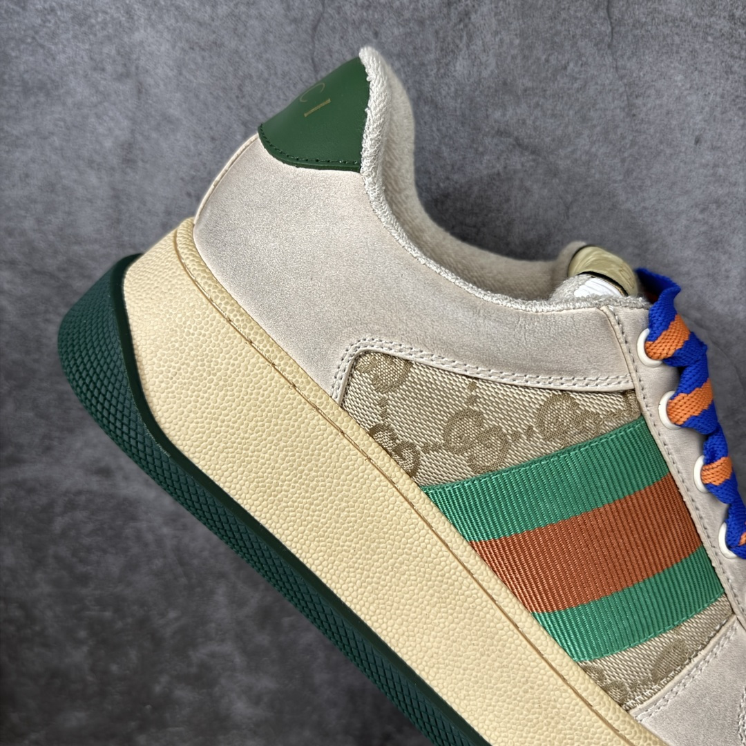 图片[7]-【YS纯原】广奢高端货 Gucci 古驰 Screener 厚底脏脏鞋 厚底增高系列 海淘代购专供版 顶级甄选  ✦ 厚底增高设计，新配色上线 ✦ 内里为小羊皮（非毛巾布），正确版型 ✦ 所有皮面同步官方皮革油边工艺 ✦ 无胶车线工艺，细节干净利落 ✦ 高端外贸零售专供，品质在线 ✦ 最新官方绿色手提礼盒包装 ✦ 零瑕疵工艺，无线头溢胶 尺码：35 36 37 38 39 40 41 42 43 44 45-选品中心