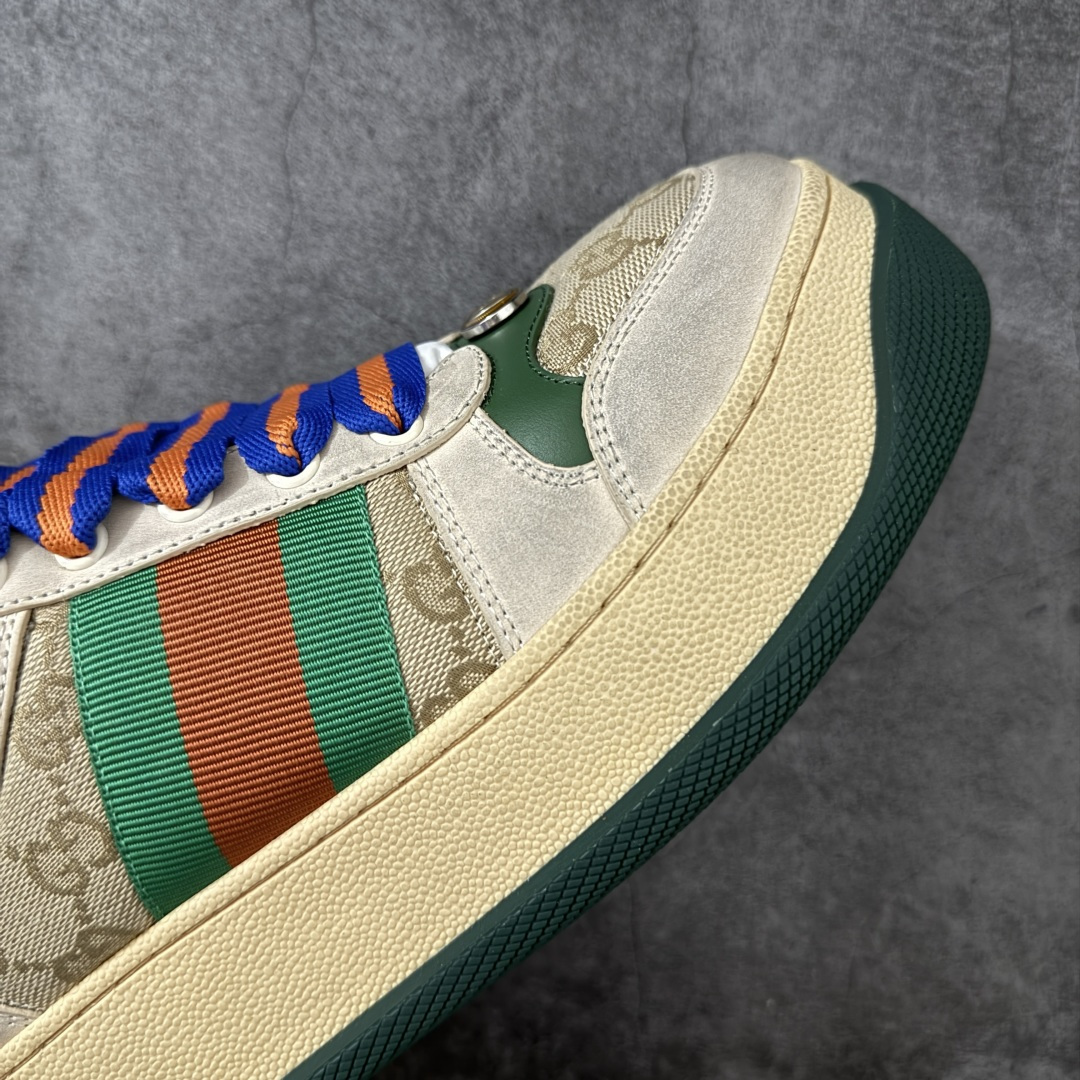 图片[6]-【YS纯原】广奢高端货 Gucci 古驰 Screener 厚底脏脏鞋 厚底增高系列 海淘代购专供版 顶级甄选  ✦ 厚底增高设计，新配色上线 ✦ 内里为小羊皮（非毛巾布），正确版型 ✦ 所有皮面同步官方皮革油边工艺 ✦ 无胶车线工艺，细节干净利落 ✦ 高端外贸零售专供，品质在线 ✦ 最新官方绿色手提礼盒包装 ✦ 零瑕疵工艺，无线头溢胶 尺码：35 36 37 38 39 40 41 42 43 44 45-选品中心