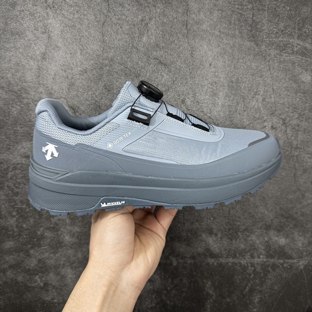 【升级版】DESCENTE BOA Dualis GTX迪桑特轻盈缓震皮鞋面时尚休闲运动覆盖防水男子越野跑鞋 官方同步 正确细节 正确灰色标 正确米其林大底 区别市场错版 尺码： 39-45-选品中心
