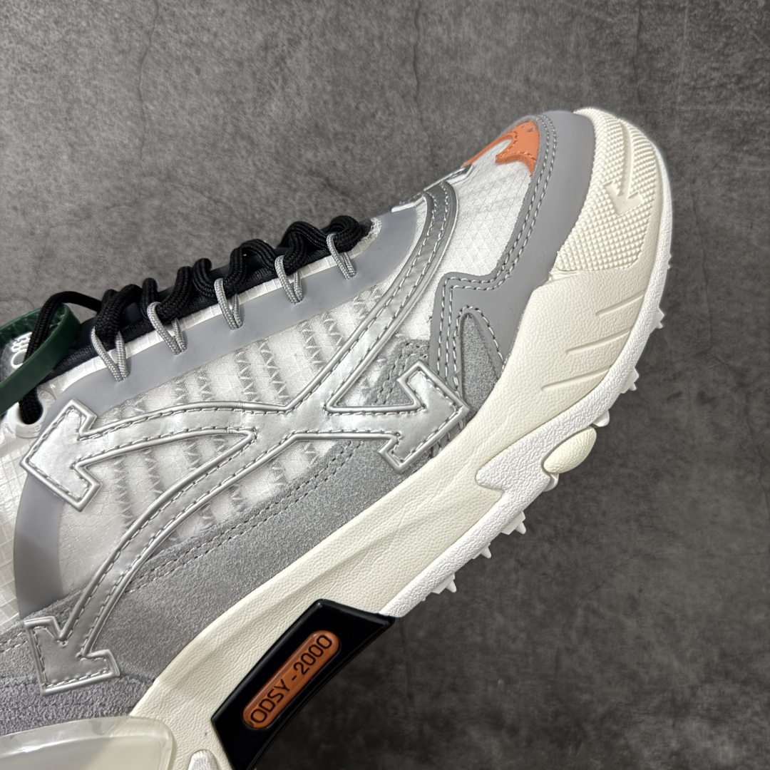 图片[6]-【OK纯原版本】OFF-WHITE OW运动鞋 春夏走秀款球鞋 所有配件均通过定做出产正品裁片 原版比例大箭头定制网眼布双拼牛皮进口机器针车 数控针距精准做工不输大牌里层为高密度透气网眼布/垫脚羊皮私模重工抓地橡胶底 后跟坡度最贴切原版鞋型脱模 厚底约4CM 原盒包装配 TPU大底 尺码：35-46-选品中心