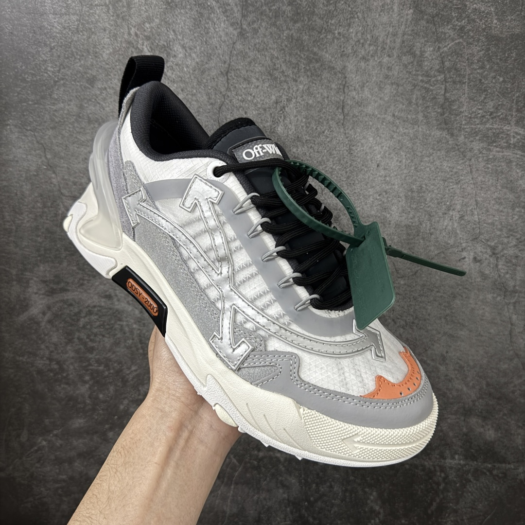 图片[3]-【OK纯原版本】OFF-WHITE OW运动鞋 春夏走秀款球鞋 所有配件均通过定做出产正品裁片 原版比例大箭头定制网眼布双拼牛皮进口机器针车 数控针距精准做工不输大牌里层为高密度透气网眼布/垫脚羊皮私模重工抓地橡胶底 后跟坡度最贴切原版鞋型脱模 厚底约4CM 原盒包装配 TPU大底 尺码：35-46-选品中心