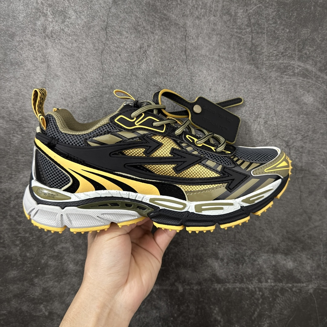 【纯原OK版本】Off-White OW最新款跑鞋 复古休闲鞋 百分百原盒正确版 原楦原纸板数据开发 4层分离大底#鞋面采用3d立体打印和多种材料拼接而成#防滑耐磨透气性轻便跑鞋 作为曾经爆火 并且定位奢潮领域的标志性品牌 Off-White 仍需要不断更新符合当下潮流时尚的复古运动鞋款，以期收获基本盘消费者的关注 此次更新的 Off-White 新款运动鞋将经典复古老爹鞋细节设计更加夸张化 并将标志性箭头设计置于显著位置 除此之外 整个系列的色彩搭配也可谓纷繁多样 总有一款适合你 尺码：36 37 38 39 40 41 42 43 44 45 46 47-选品中心