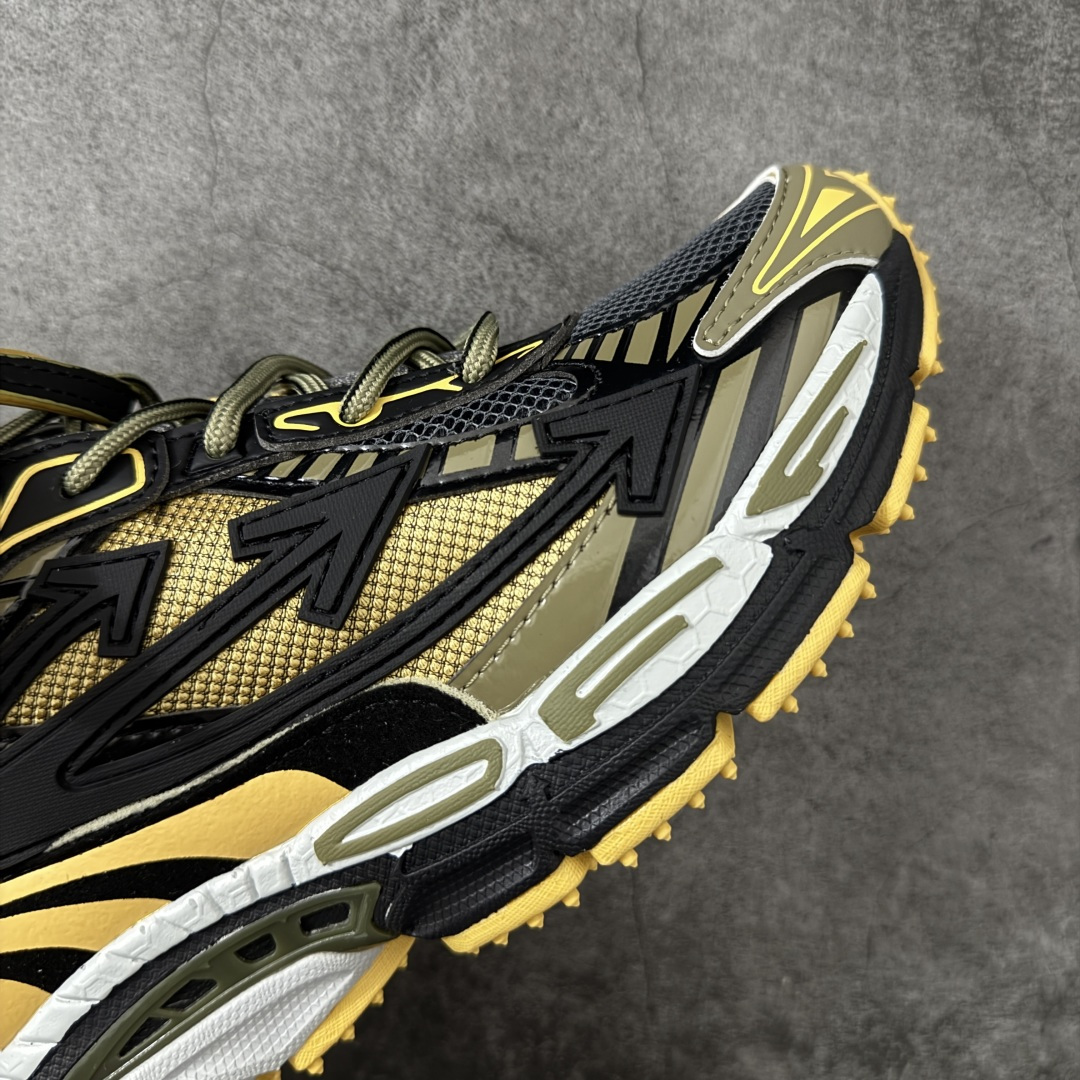 图片[6]-【纯原OK版本】Off-White OW最新款跑鞋 复古休闲鞋 百分百原盒正确版 原楦原纸板数据开发 4层分离大底#鞋面采用3d立体打印和多种材料拼接而成#防滑耐磨透气性轻便跑鞋 作为曾经爆火 并且定位奢潮领域的标志性品牌 Off-White 仍需要不断更新符合当下潮流时尚的复古运动鞋款，以期收获基本盘消费者的关注 此次更新的 Off-White 新款运动鞋将经典复古老爹鞋细节设计更加夸张化 并将标志性箭头设计置于显著位置 除此之外 整个系列的色彩搭配也可谓纷繁多样 总有一款适合你 尺码：36 37 38 39 40 41 42 43 44 45 46 47-选品中心