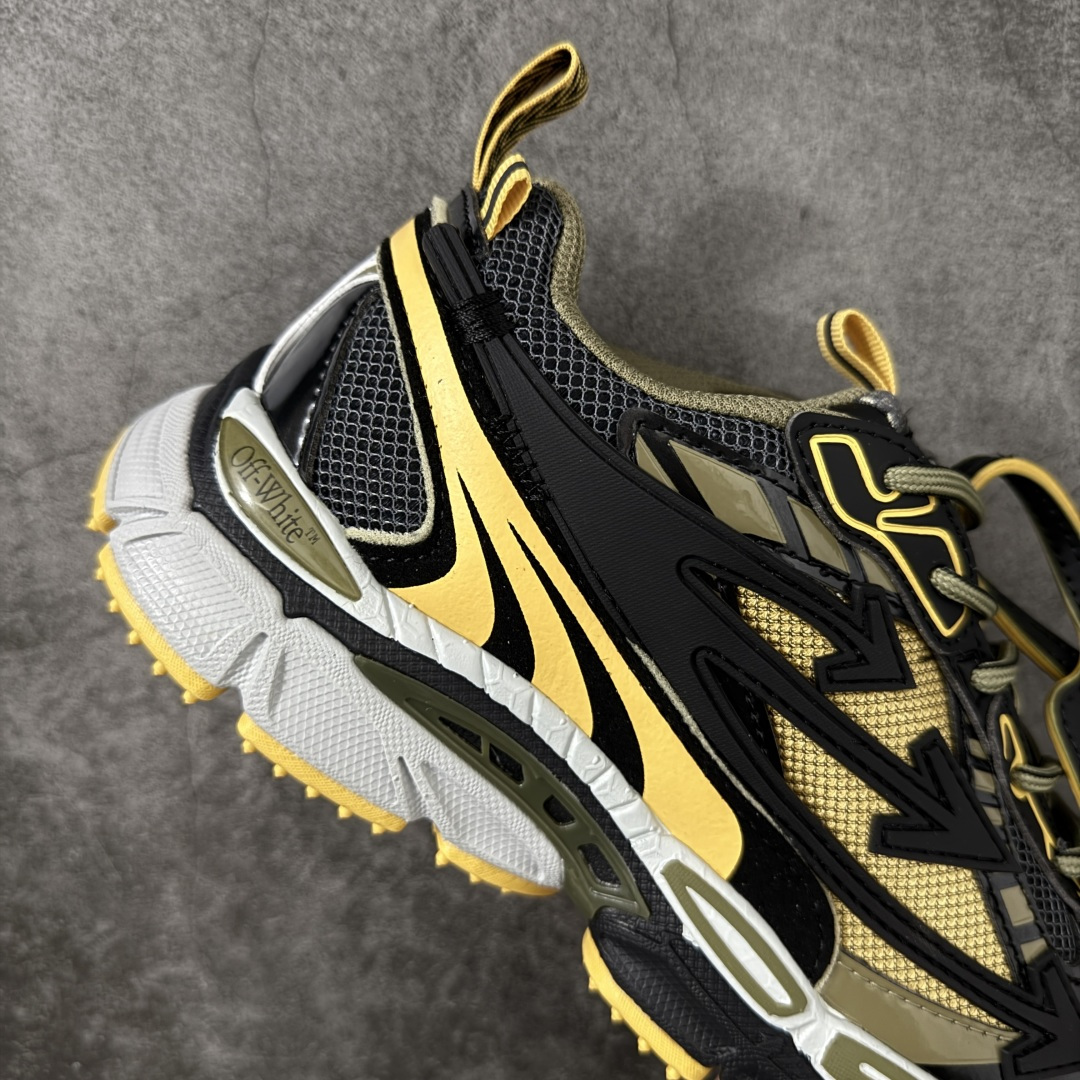 图片[7]-【纯原OK版本】Off-White OW最新款跑鞋 复古休闲鞋 百分百原盒正确版 原楦原纸板数据开发 4层分离大底#鞋面采用3d立体打印和多种材料拼接而成#防滑耐磨透气性轻便跑鞋 作为曾经爆火 并且定位奢潮领域的标志性品牌 Off-White 仍需要不断更新符合当下潮流时尚的复古运动鞋款，以期收获基本盘消费者的关注 此次更新的 Off-White 新款运动鞋将经典复古老爹鞋细节设计更加夸张化 并将标志性箭头设计置于显著位置 除此之外 整个系列的色彩搭配也可谓纷繁多样 总有一款适合你 尺码：36 37 38 39 40 41 42 43 44 45 46 47-选品中心