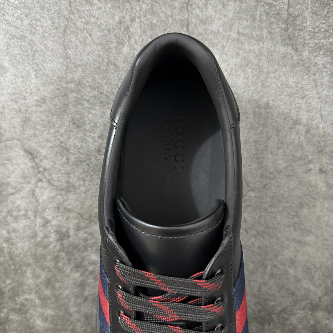 图片[8]-【莞产礼盒版】Gucci ACE Screener 珐琅 复古老爹古驰男士厚底板鞋 实拍如图 所见即所得 谨防混卖 广东最大工厂代工出品 正确固特异无胶走线工艺 进口皮料原版牛皮内里 内里缝合厚实的细纹小羊皮料 4cm左右的厚底采用环保无味的TPU材质 原标原盒 官方全套配件+飞机盒 尺码：39 40 41 42 43 44 45-选品中心