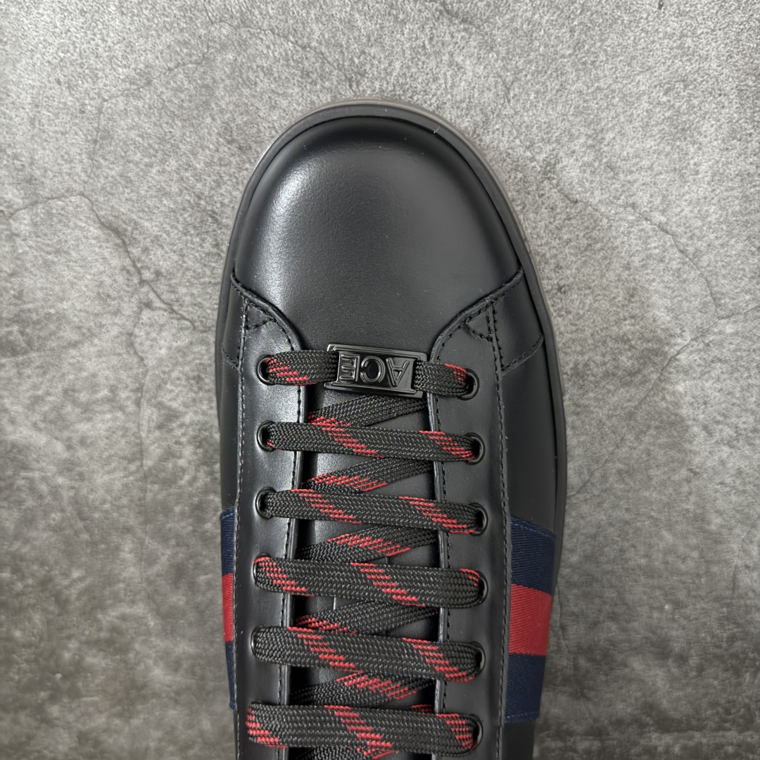 图片[5]-【莞产礼盒版】Gucci ACE Screener 珐琅 复古老爹古驰男士厚底板鞋 实拍如图 所见即所得 谨防混卖 广东最大工厂代工出品 正确固特异无胶走线工艺 进口皮料原版牛皮内里 内里缝合厚实的细纹小羊皮料 4cm左右的厚底采用环保无味的TPU材质 原标原盒 官方全套配件+飞机盒 尺码：39 40 41 42 43 44 45-选品中心