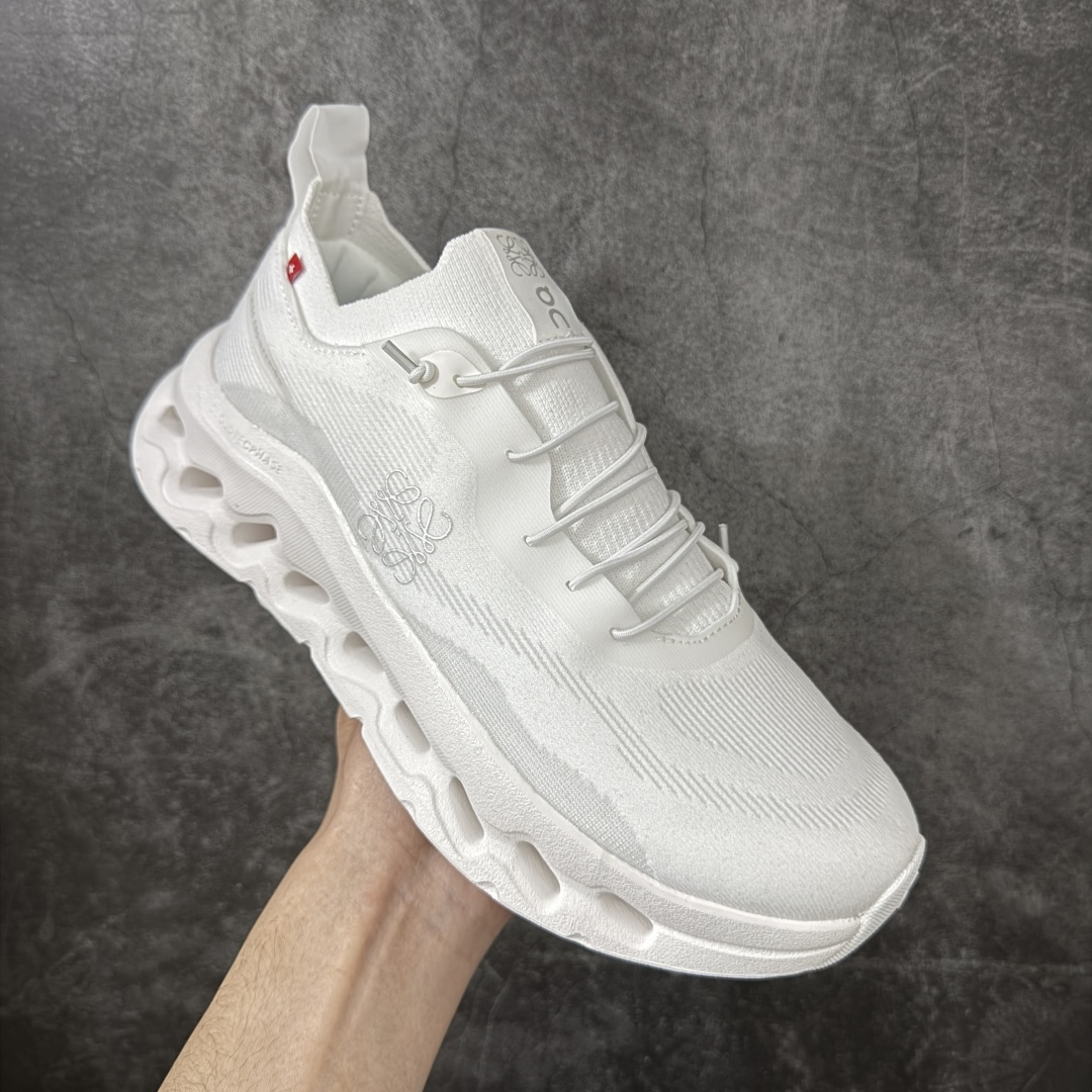 图片[3]-【PZ版本】On昂跑 x LOEWE罗意威 Cloudtilt 织物 跑步 户外轻便百搭系带 减震 低帮 运动休闲鞋 市面最优版本 原版开发 原材1比1打造 采用工程飞织网布组合再生聚酯纤维鞋面材质搭载独家隐藏速度中板 镂空CloudTec科技 泡棉缓震中底 黑科技跑出圈的时尚运动新宠 尺码：36-46 含半码-选品中心