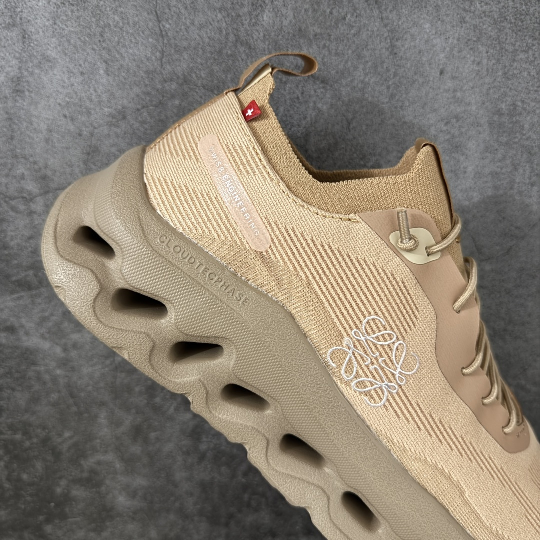 图片[7]-【PZ版本】On昂跑 x LOEWE罗意威 Cloudtilt 织物 跑步 户外轻便百搭系带 减震 低帮 运动休闲鞋 市面最优版本 原版开发 原材1比1打造 采用工程飞织网布组合再生聚酯纤维鞋面材质搭载独家隐藏速度中板 镂空CloudTec科技 泡棉缓震中底 黑科技跑出圈的时尚运动新宠 尺码：36-46 含半码-选品中心