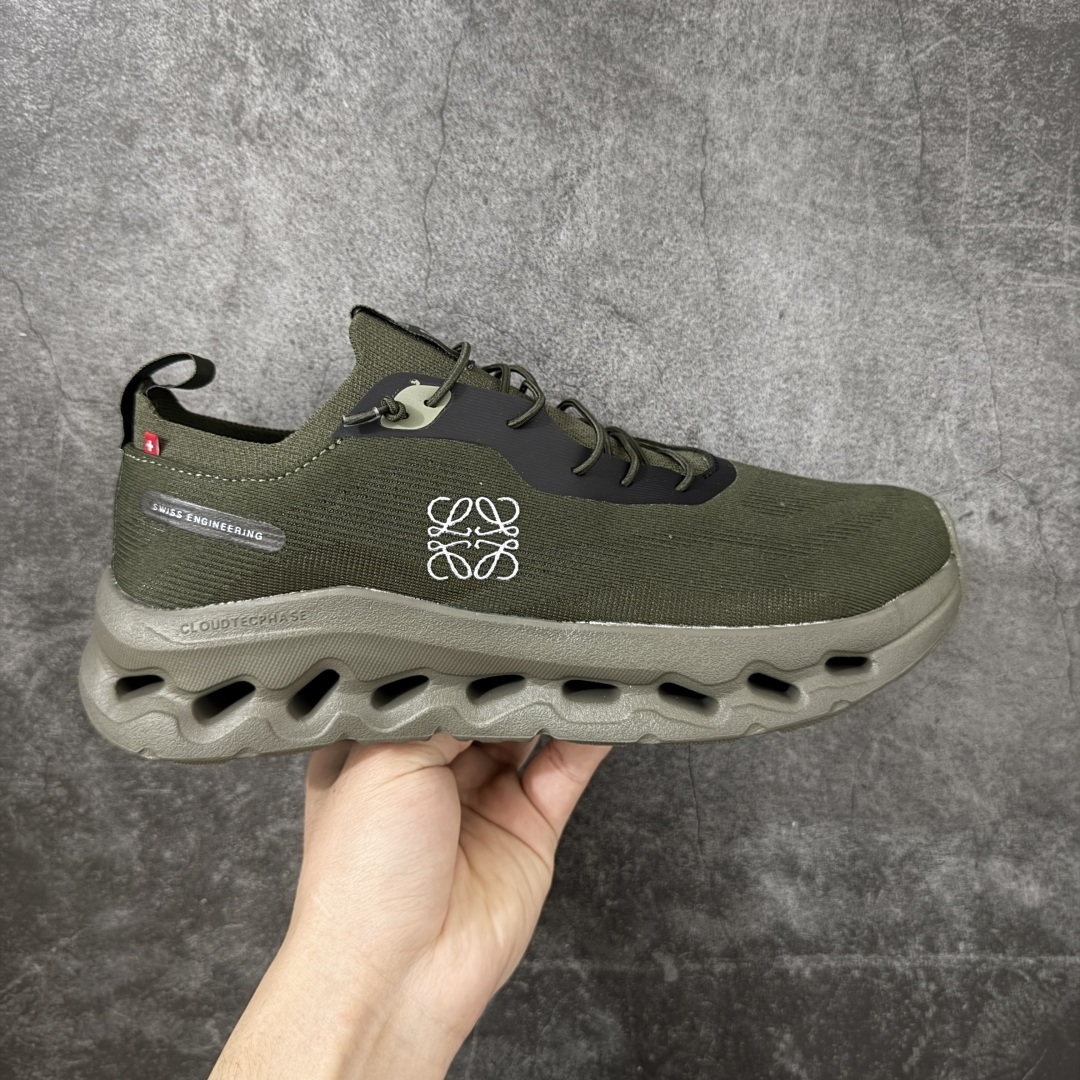 【PZ版本】On昂跑 x LOEWE罗意威 Cloudtilt 织物 跑步 户外轻便百搭系带 减震 低帮 运动休闲鞋 市面最优版本 原版开发 原材1比1打造 采用工程飞织网布组合再生聚酯纤维鞋面材质搭载独家隐藏速度中板 镂空CloudTec科技 泡棉缓震中底 黑科技跑出圈的时尚运动新宠 尺码：36-46 含半码-选品中心