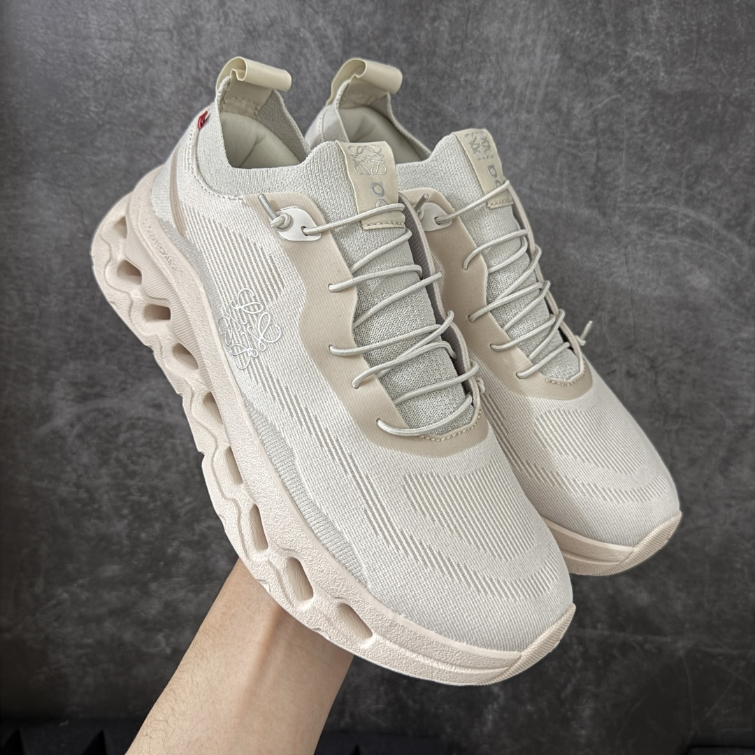 图片[10]-【PZ版本】On昂跑 x LOEWE罗意威 Cloudtilt 织物 跑步 户外轻便百搭系带 减震 低帮 运动休闲鞋 市面最优版本 原版开发 原材1比1打造 采用工程飞织网布组合再生聚酯纤维鞋面材质搭载独家隐藏速度中板 镂空CloudTec科技 泡棉缓震中底 黑科技跑出圈的时尚运动新宠 尺码：36-46 含半码-选品中心