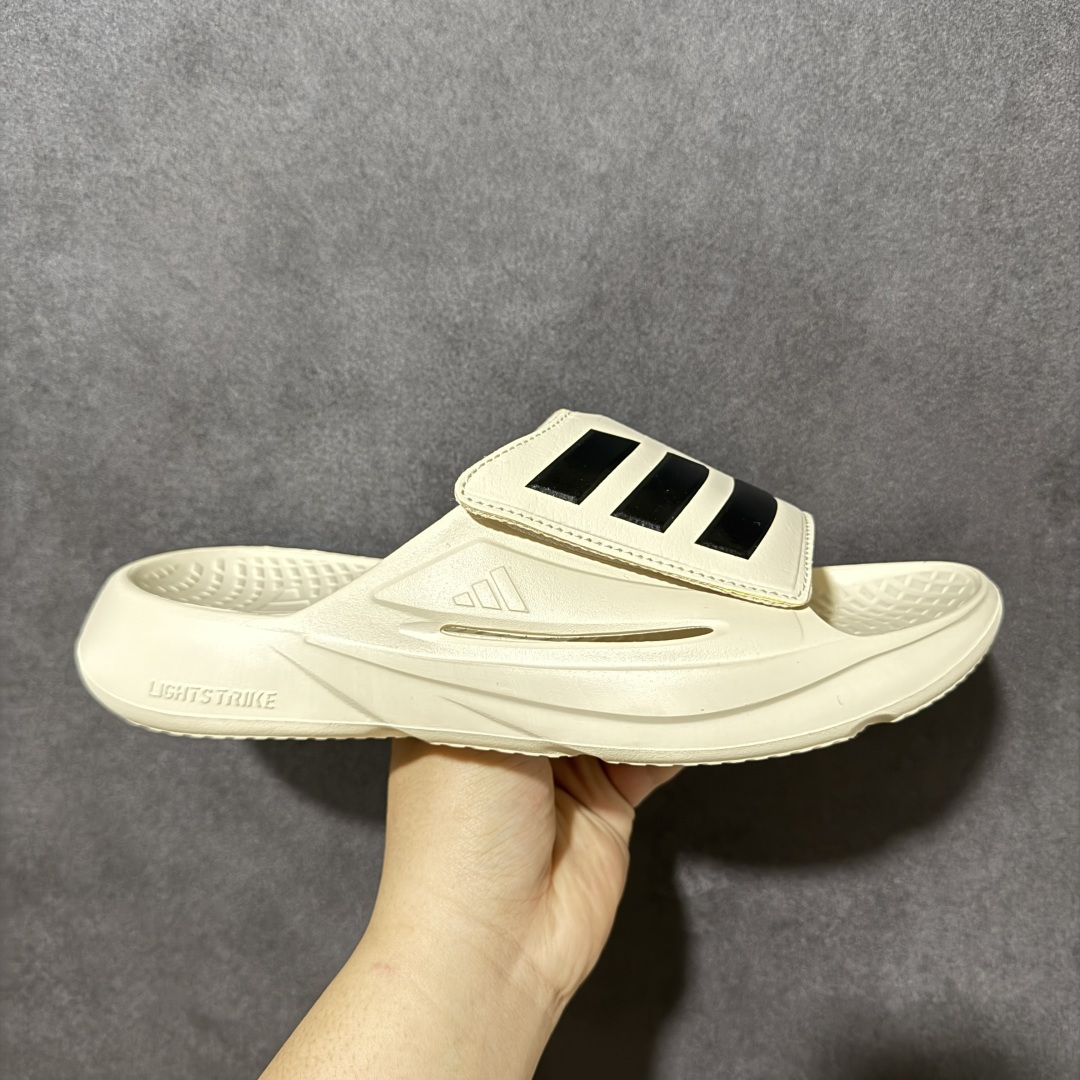 Adidas阿迪达斯男鞋LIGHTBLAZE SLIDESP 运动休闲 摩登舒适拖鞋配有模制鞋床和可调节