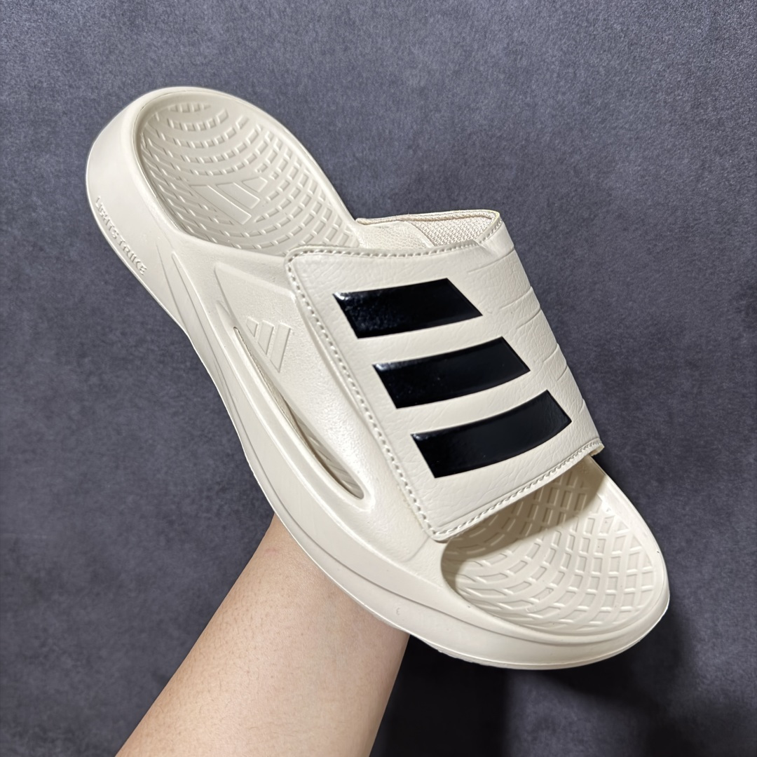 Adidas阿迪达斯男鞋LIGHTBLAZE SLIDESP 运动休闲 摩登舒适拖鞋配有模制鞋床和可调节