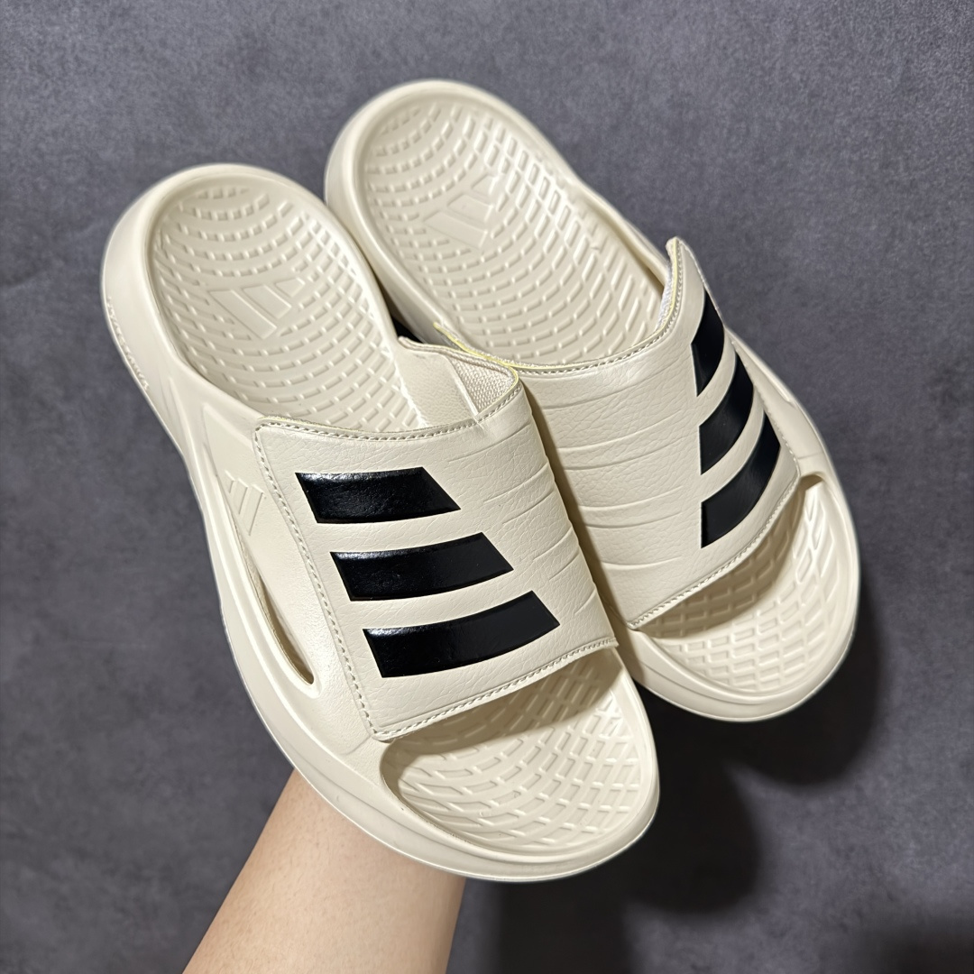 Adidas阿迪达斯男鞋LIGHTBLAZE SLIDESP 运动休闲 摩登舒适拖鞋配有模制鞋床和可调节