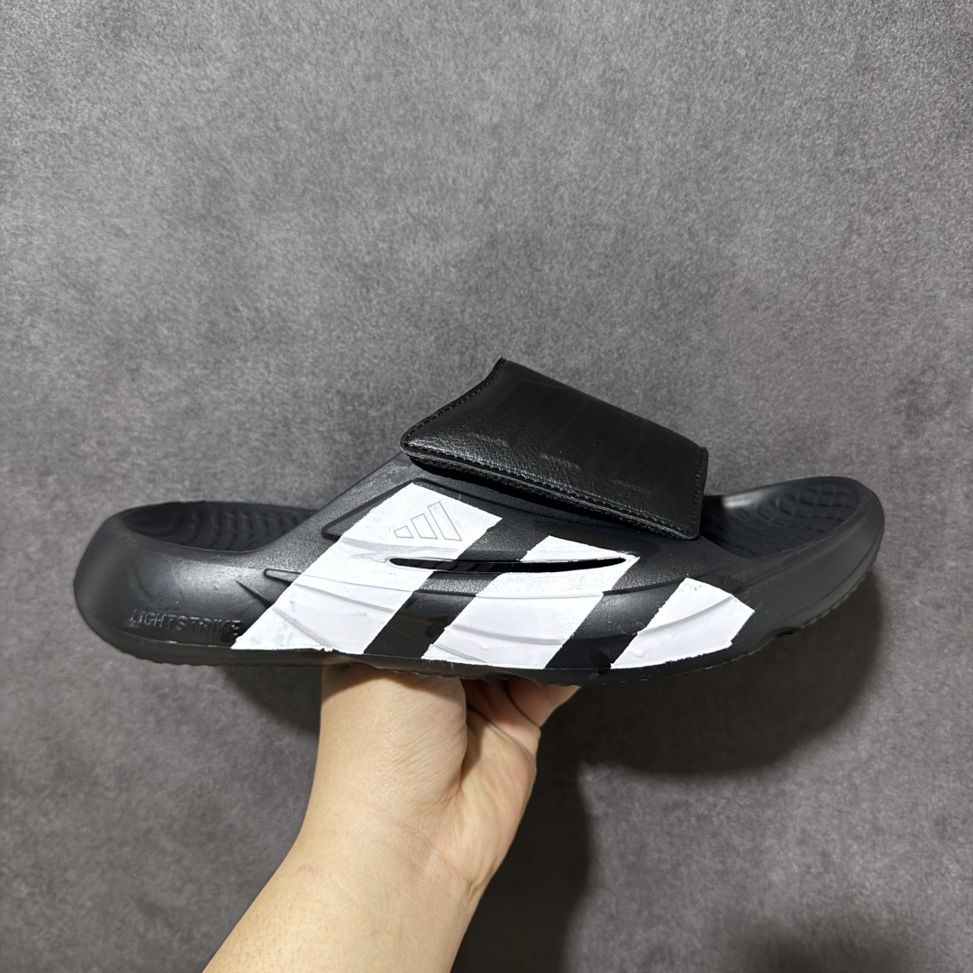Adidas阿迪达斯男鞋LIGHTBLAZE SLIDESP 运动休闲 摩登舒适拖鞋配有模制鞋床和可调节