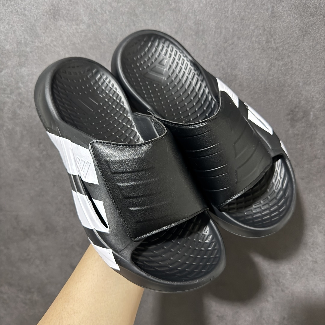 Adidas阿迪达斯男鞋LIGHTBLAZE SLIDESP 运动休闲 摩登舒适拖鞋配有模制鞋床和可调节