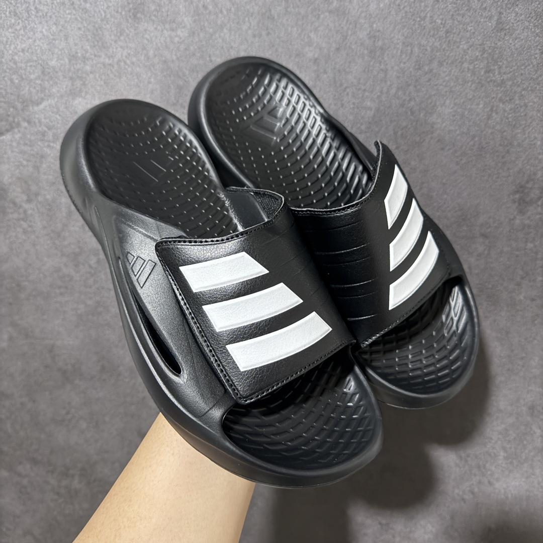 Adidas阿迪达斯男鞋LIGHTBLAZE SLIDESP 运动休闲 摩登舒适拖鞋配有模制鞋床和可调节