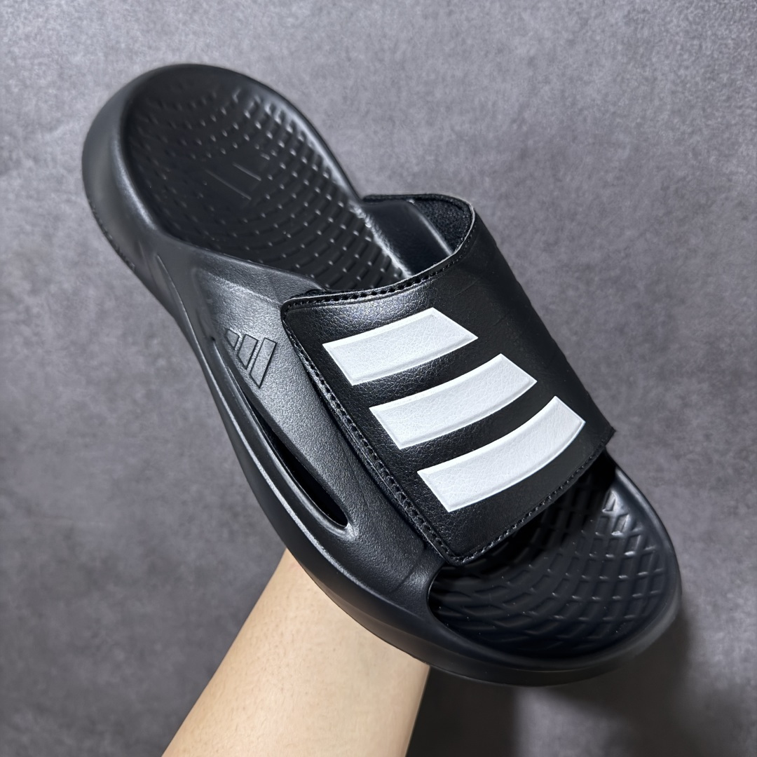Adidas阿迪达斯男鞋LIGHTBLAZE SLIDESP 运动休闲 摩登舒适拖鞋配有模制鞋床和可调节
