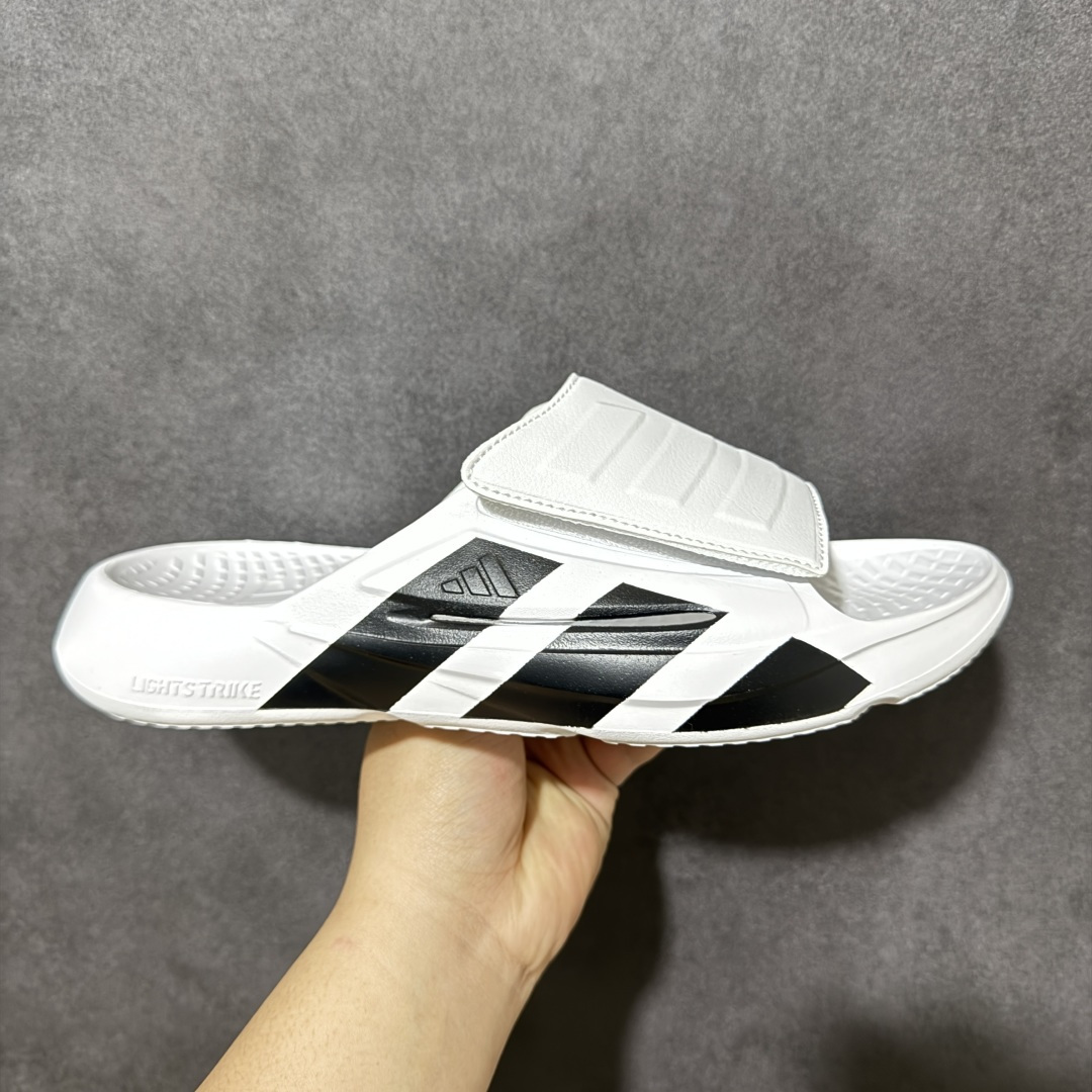 Adidas阿迪达斯男鞋LIGHTBLAZE SLIDESP 运动休闲 摩登舒适拖鞋配有模制鞋床和可调节