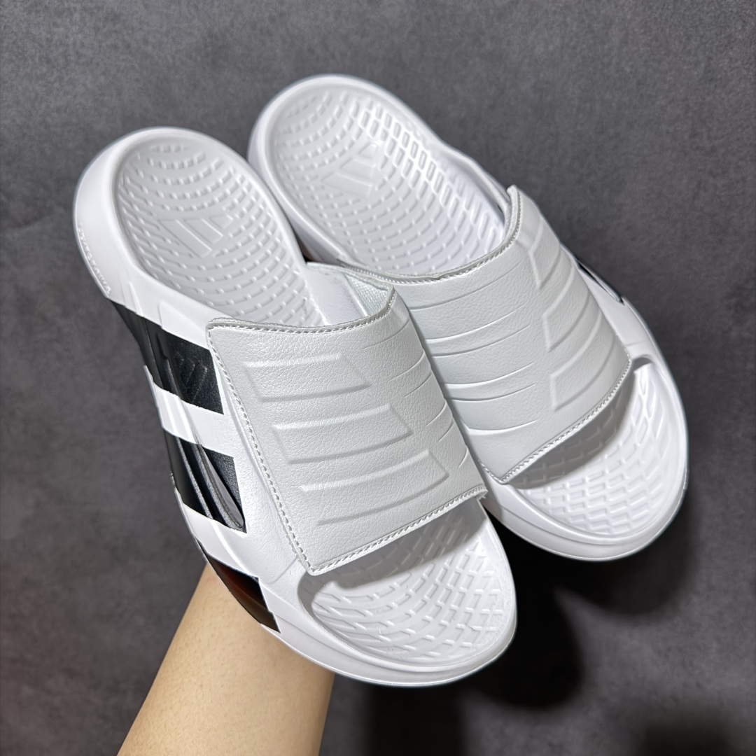 Adidas阿迪达斯男鞋LIGHTBLAZE SLIDESP 运动休闲 摩登舒适拖鞋配有模制鞋床和可调节