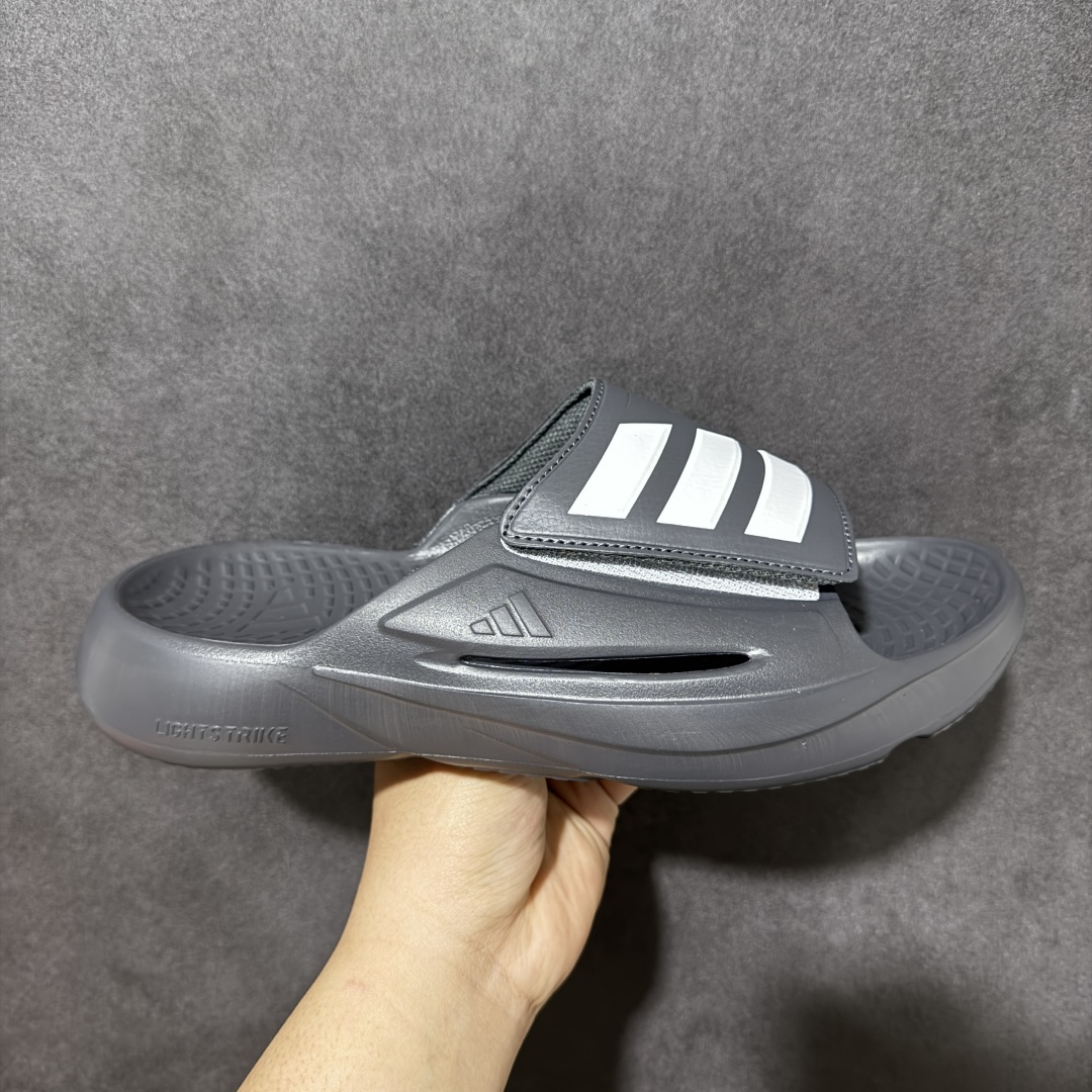 Adidas阿迪达斯男鞋LIGHTBLAZE SLIDESP 运动休闲 摩登舒适拖鞋配有模制鞋床和可调节