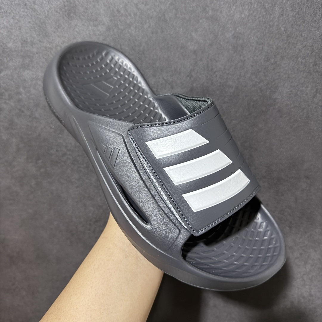 Adidas阿迪达斯男鞋LIGHTBLAZE SLIDESP 运动休闲 摩登舒适拖鞋配有模制鞋床和可调节