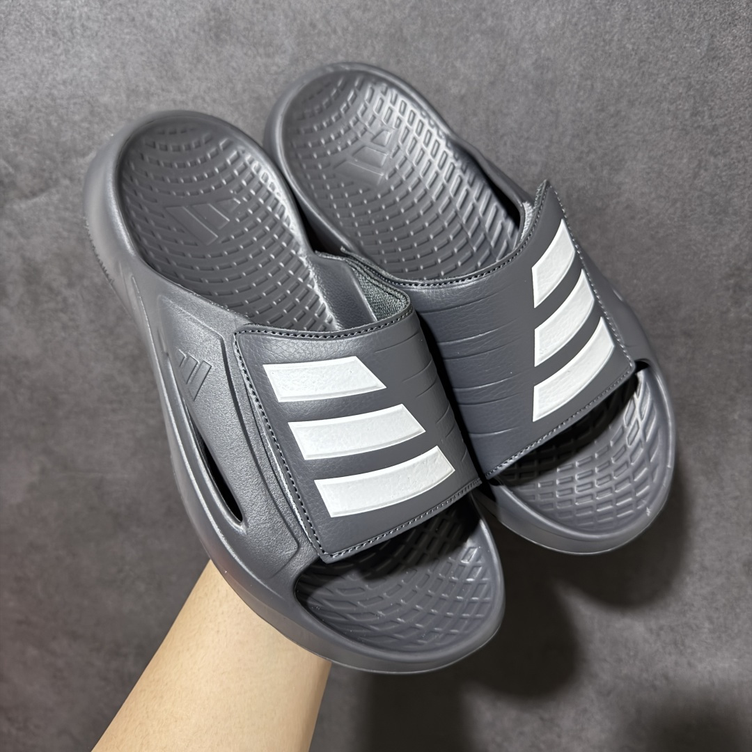 Adidas阿迪达斯男鞋LIGHTBLAZE SLIDESP 运动休闲 摩登舒适拖鞋配有模制鞋床和可调节