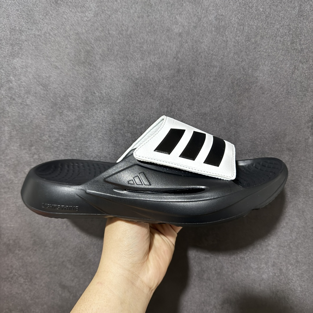 Adidas阿迪达斯男鞋LIGHTBLAZE SLIDESP 运动休闲 摩登舒适拖鞋配有模制鞋床和可调节