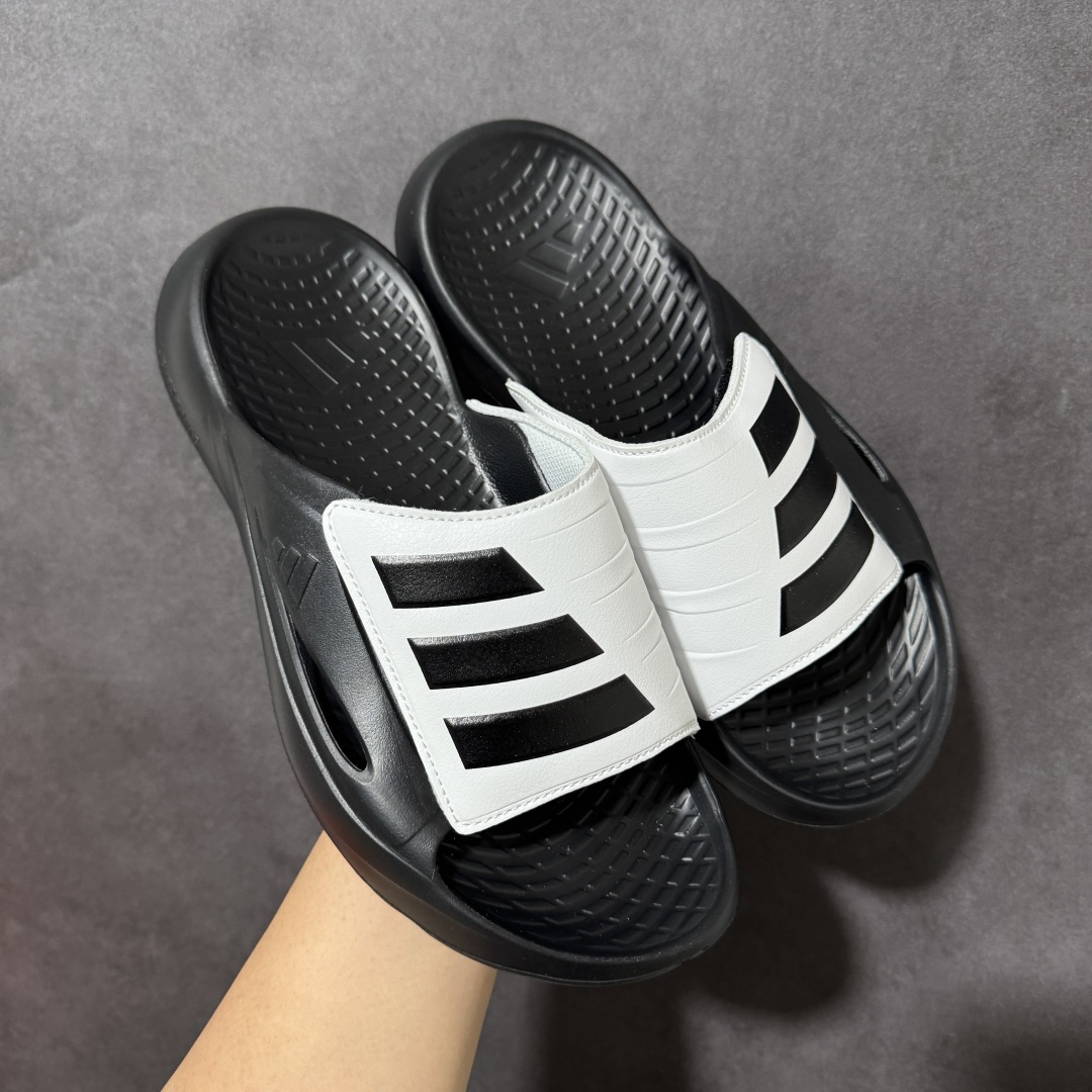 Adidas阿迪达斯男鞋LIGHTBLAZE SLIDESP 运动休闲 摩登舒适拖鞋配有模制鞋床和可调节