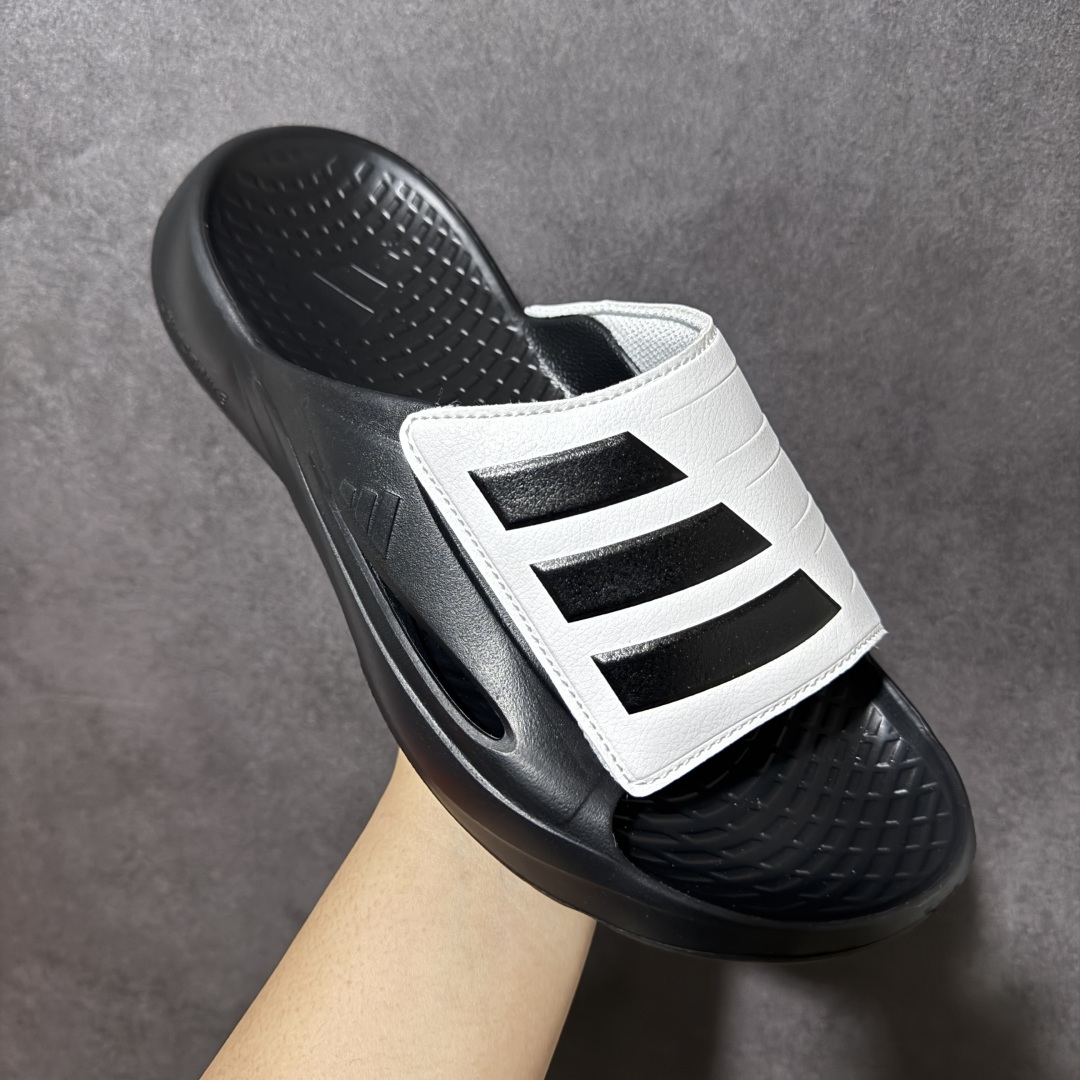 Adidas阿迪达斯男鞋LIGHTBLAZE SLIDESP 运动休闲 摩登舒适拖鞋配有模制鞋床和可调节