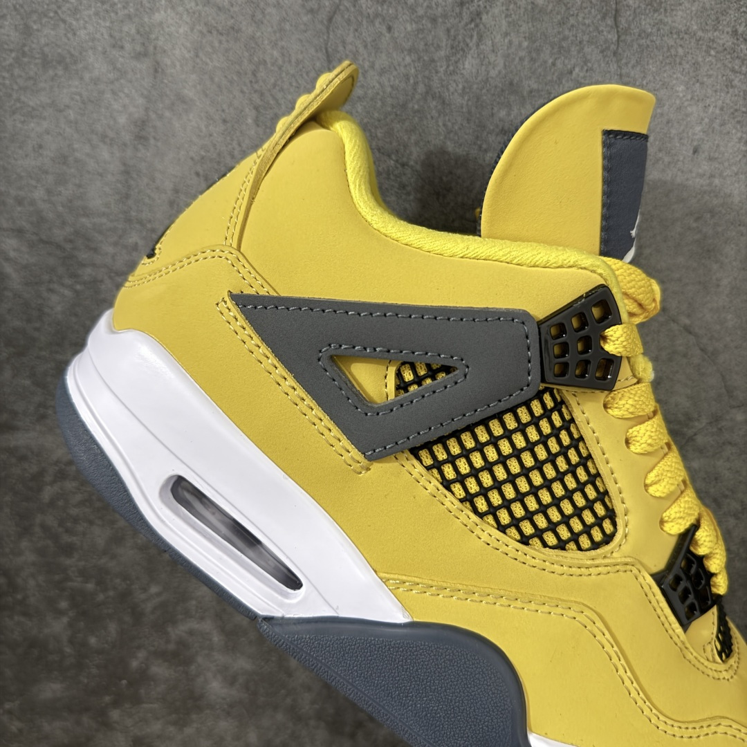 图片[7]-【DT纯原】Nike Air Jordan 4 Retro Retro Tour Yellow AJ4 乔一 舒适贴合 中帮 复古篮球鞋 男女同款 电母 货号：CT8527-700 全套原纸板楦头开发 完美版型 原档数据独家私模大底 原装进口轻量化鞋垫 进口港宝加持 后 跟自然饱满 还原公司包裹性 鞋面采用原装数据贴合技术 尺码：40 40.5 41 42 42.5 43 44 45 46 47.5-选品中心