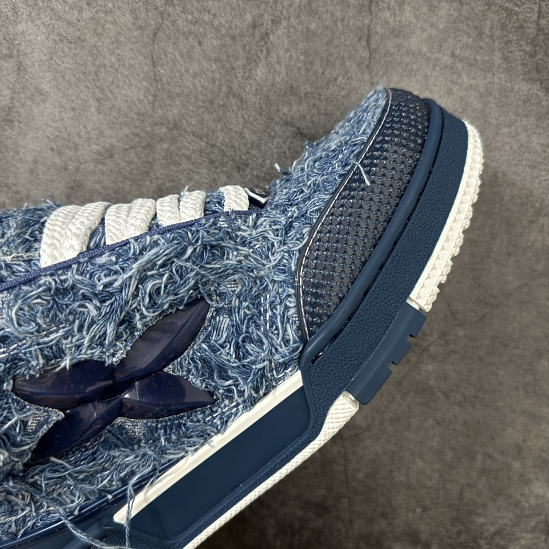 图片[6]-【YS纯原】广奢高端货 Louis Vuitton Trainer Skate 圆头系带低帮板鞋 男女同款 ✦ 荔枝纹头层皮+粒面头层皮拼接鞋面， 质感在线 ✦ 嵌入超软EVA物料鞋垫，脚感舒适 ✦ 后跟耐弯折滴塑支撑片，外置TPR光泽组合隔色鞋底 ✦ 草写风格Louis Vuitton标志，细节丰富 ✦ Virgil Abloh设计，灵感源自复古篮球鞋 ✦ 升级厚实抽屉礼品鞋盒+包装说明书+防尘布袋 ✦ 附送官方快递加固彩色涂鸦包装大礼盒 ✦ 零瑕疵工艺，无线头溢胶 尺码：39 40 41 42 43 44 45-选品中心