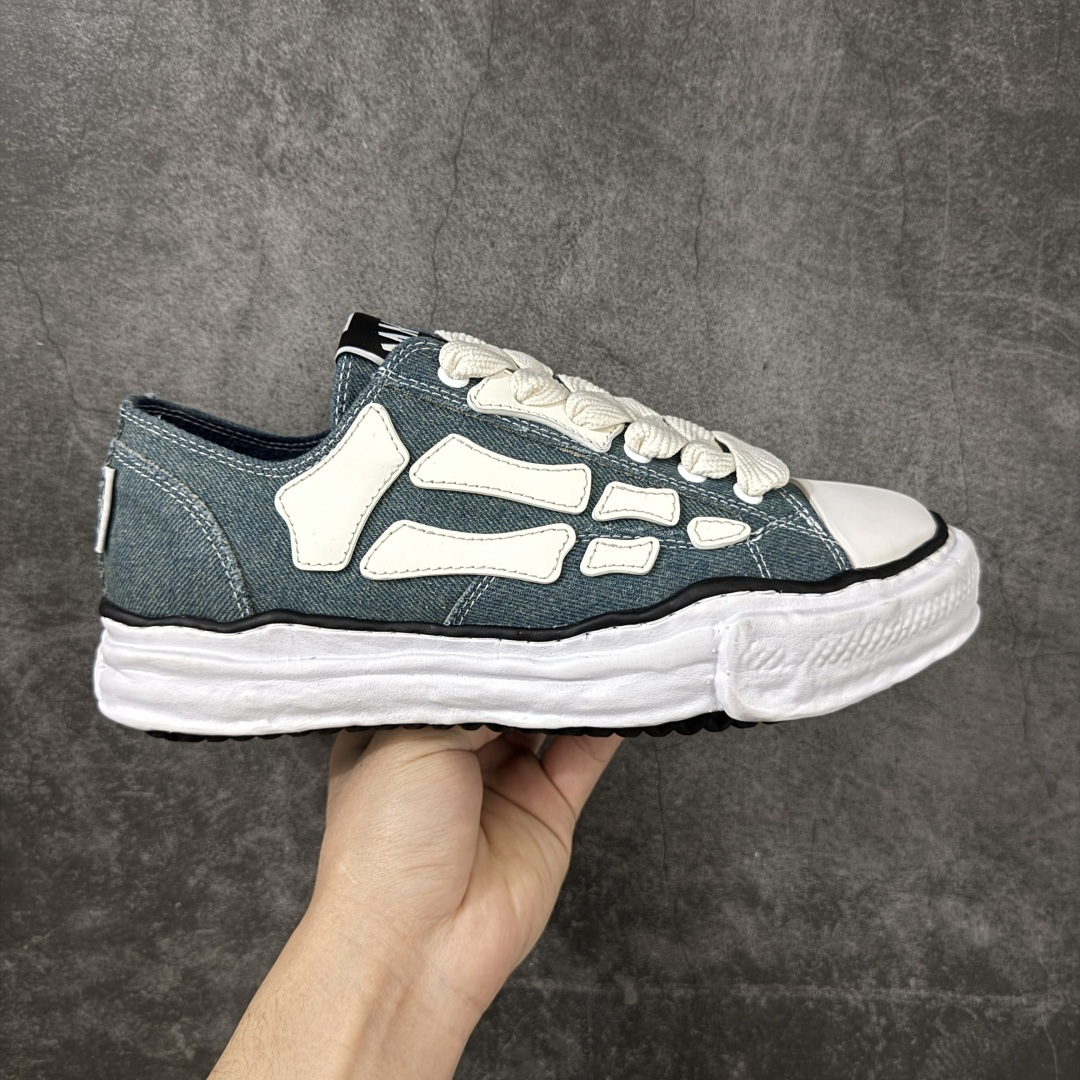 【YS纯原】广奢高端货 Maison Mihara Yasuhiro x AMIRI Skel-Top Low 圆头系带低帮帆布鞋 张艺兴/王一博/王嘉尔同款 ✦ 原版开发，细节同步 ✦ 舒适鞋面，延展性佳 ✦ 后跟柔软材质贴合脚踝，穿着轻松 ✦ 四季百搭款，随意搭配都好看 ✦ 明星同款，潮流必备 ✦ 零瑕疵工艺，无线头溢胶 尺码：35 36 37 38 39 40 41 42 43 44 45-选品中心