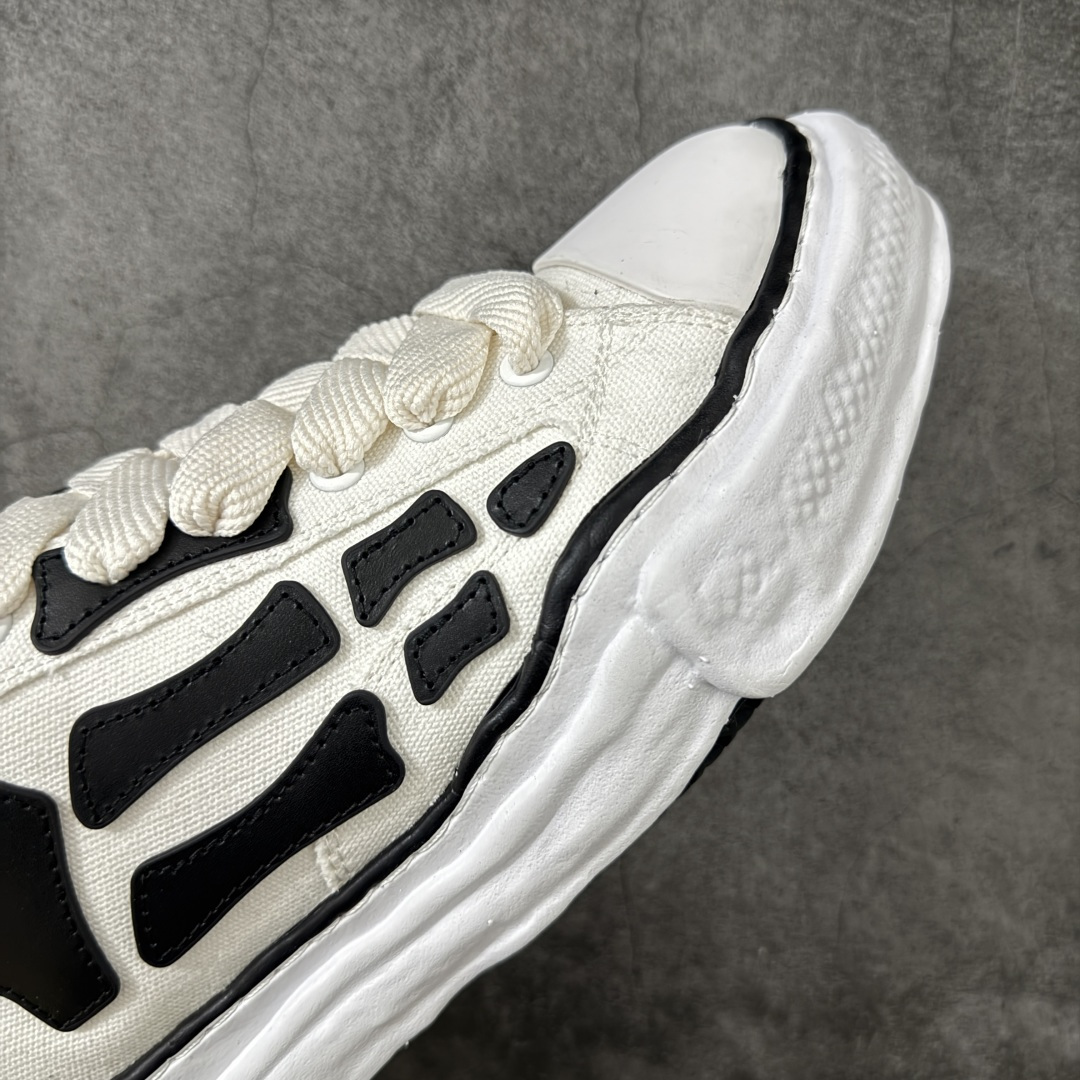 图片[6]-【YS纯原】广奢高端货 Maison Mihara Yasuhiro x AMIRI Skel-Top Low 圆头系带低帮帆布鞋 张艺兴/王一博/王嘉尔同款 ✦ 原版开发，细节同步 ✦ 舒适鞋面，延展性佳 ✦ 后跟柔软材质贴合脚踝，穿着轻松 ✦ 四季百搭款，随意搭配都好看 ✦ 明星同款，潮流必备 ✦ 零瑕疵工艺，无线头溢胶 尺码：35 36 37 38 39 40 41 42 43 44 45-选品中心