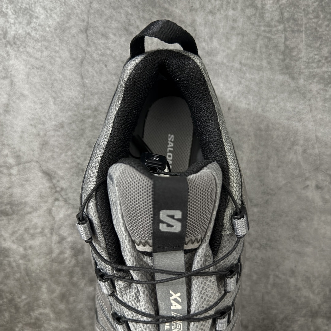 图片[8]-【666版本】SALOMON 萨洛蒙 XA PRO 3D 户外运动 网布减震防滑透气 低帮跑步鞋 男女同款 防水黑灰 475875 全新品质 巅峰之作 所有配色均购物原版拆解1：1开发 原材料打造 非市场公版便宜货 私模大底 清洁度比市场所有版本都高 全套原纸板楦头开发 原厂网布配套 确保原汁原味 完美呈现版型 原档数据独家私模五层组合大底 男女鞋同步官方开发至46 原装Ortholite轻量化鞋垫 中底布带钢印编号 原厂TPU锁扣 进口港宝加持 后跟自然饱满 还原公司包裹性 鞋面采用SENSIFT贴合技术 全方位贴合包裹脚型 鞋跟部鞋底牵引设计 提供强大的抓地性能 更适应野外崎岖不平的道路 其3D ADVANCED CHASSIS底盘 材料轻量大化 钉齿设计更具稳定性 防护性 鞋底易磨损区运用CONTAGRIP高耐磨材料 应对城市硬质路面长距离跑考验 尺码：36 36.5 37.5 38 38.5 39 40 40.5 41 42 42.5 43 44 45 46-选品中心