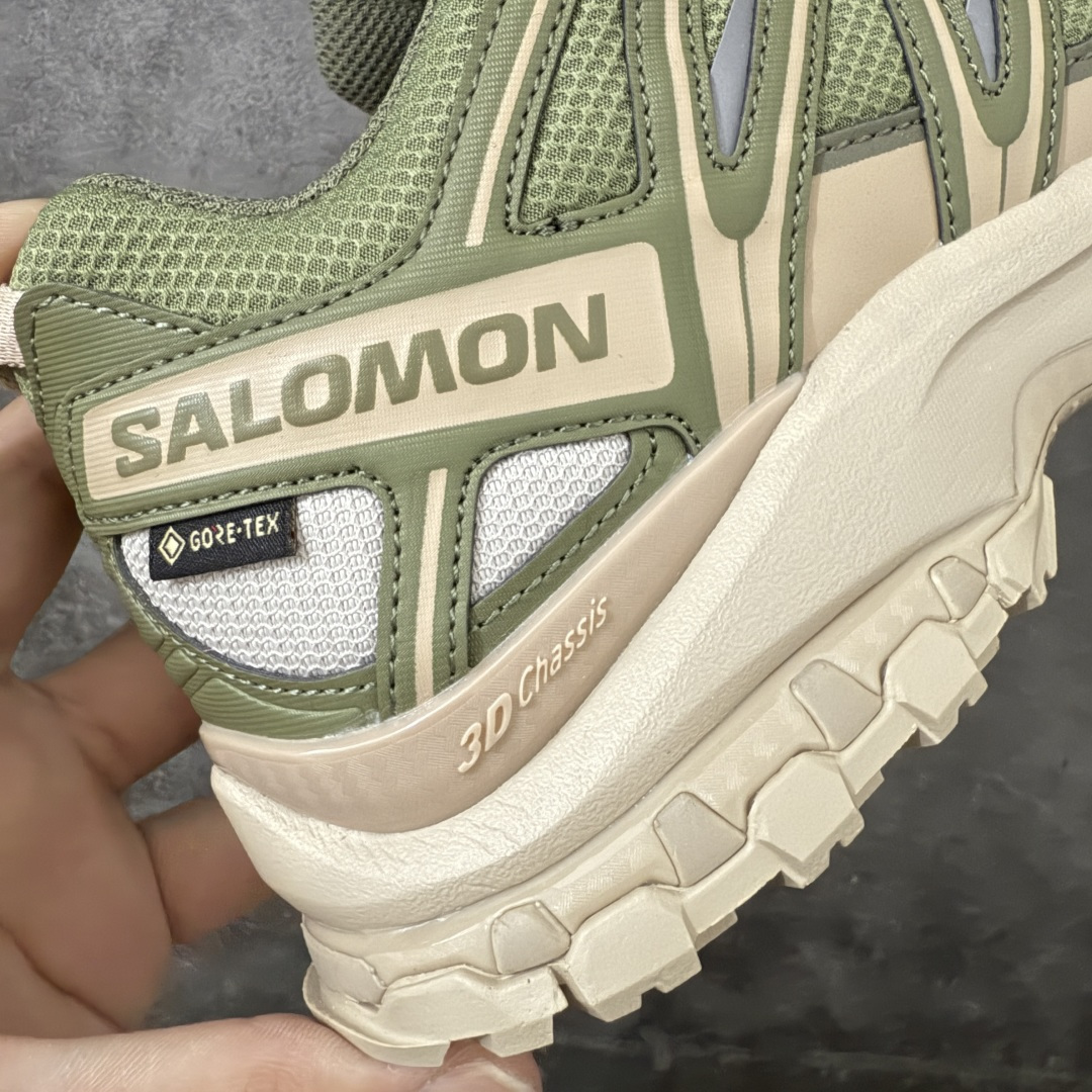 图片[3]-【666版本】SALOMON 萨洛蒙 XA PRO 3D 户外运动 网布减震防滑透气 低帮跑步鞋 男女同款 防水绿色 475874 全新品质 巅峰之作 所有配色均购物原版拆解1：1开发 原材料打造 非市场公版便宜货 私模大底 清洁度比市场所有版本都高 全套原纸板楦头开发 原厂网布配套 确保原汁原味 完美呈现版型 原档数据独家私模五层组合大底 男女鞋同步官方开发至46 原装Ortholite轻量化鞋垫 中底布带钢印编号 原厂TPU锁扣 进口港宝加持 后跟自然饱满 还原公司包裹性 鞋面采用SENSIFT贴合技术 全方位贴合包裹脚型 鞋跟部鞋底牵引设计 提供强大的抓地性能 更适应野外崎岖不平的道路 其3D ADVANCED CHASSIS底盘 材料轻量大化 钉齿设计更具稳定性 防护性 鞋底易磨损区运用CONTAGRIP高耐磨材料 应对城市硬质路面长距离跑考验 尺码：36 36.5 37.5 38 38.5 39 40 40.5 41 42 42.5 43 44 45 46-选品中心