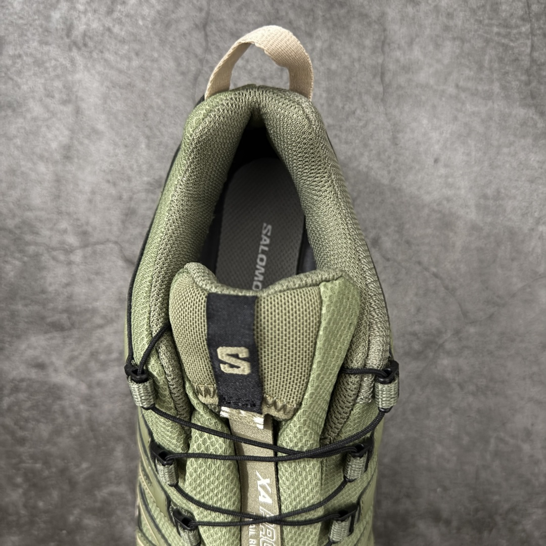 图片[8]-【666版本】SALOMON 萨洛蒙 XA PRO 3D 户外运动 网布减震防滑透气 低帮跑步鞋 男女同款 防水绿色 475874 全新品质 巅峰之作 所有配色均购物原版拆解1：1开发 原材料打造 非市场公版便宜货 私模大底 清洁度比市场所有版本都高 全套原纸板楦头开发 原厂网布配套 确保原汁原味 完美呈现版型 原档数据独家私模五层组合大底 男女鞋同步官方开发至46 原装Ortholite轻量化鞋垫 中底布带钢印编号 原厂TPU锁扣 进口港宝加持 后跟自然饱满 还原公司包裹性 鞋面采用SENSIFT贴合技术 全方位贴合包裹脚型 鞋跟部鞋底牵引设计 提供强大的抓地性能 更适应野外崎岖不平的道路 其3D ADVANCED CHASSIS底盘 材料轻量大化 钉齿设计更具稳定性 防护性 鞋底易磨损区运用CONTAGRIP高耐磨材料 应对城市硬质路面长距离跑考验 尺码：36 36.5 37.5 38 38.5 39 40 40.5 41 42 42.5 43 44 45 46-选品中心