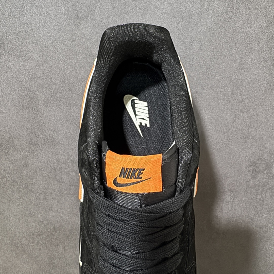 图片[6]-【定制版】经典Air Force 1鞋型 \”黑橙潮步\”- 翻毛皮质感+撞色Swoosh，低调又有层次，黄皮上脚显白到发光 – 全掌Air缓震+防滑橡胶底，通勤、逛街、滑板都能打 – 经典AF1鞋型修饰脚型，宽脚/胖脚也能轻松驾驭 货号：FV3694-107 尺码：36-45半-选品中心