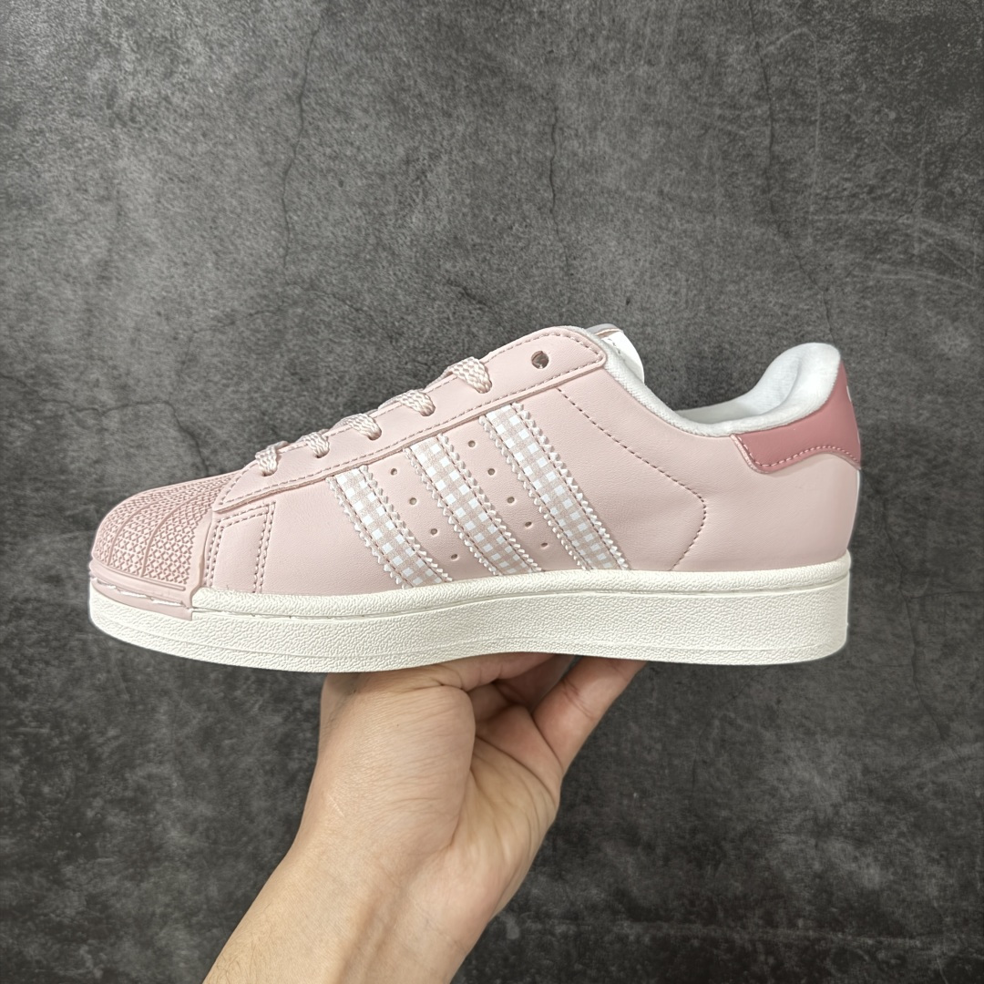 图片[2]-【纯原版】Adidas originals Superstar 2 粉色 贝壳头系列三叶草低帮经典百搭休闲运动板鞋 货号：KJ3968 尺码：35.5-40含半码-选品中心