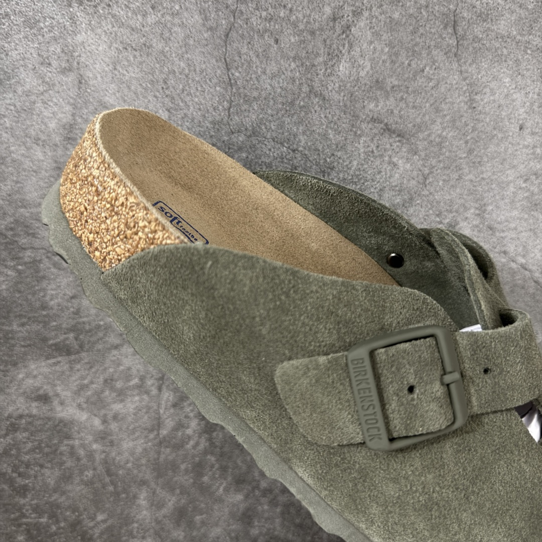 图片[7]-【H版纯原】 Birkenstock Boston 博肯/勃肯 系列上架 牛皮绒面革平底复古软木休闲鞋 配色：橄榄绿 1009543 真正软木塞大底 品质细节领先市场版本 原产品质 采用质地柔软进口牛皮绒面革 无刺鼻异味 中底搭载缓震软木橡胶 进口头层牛皮 原版开模/版型/材质/细节遵循ZP工艺！ 市售顶级不吹文案 尺码：35-45-选品中心