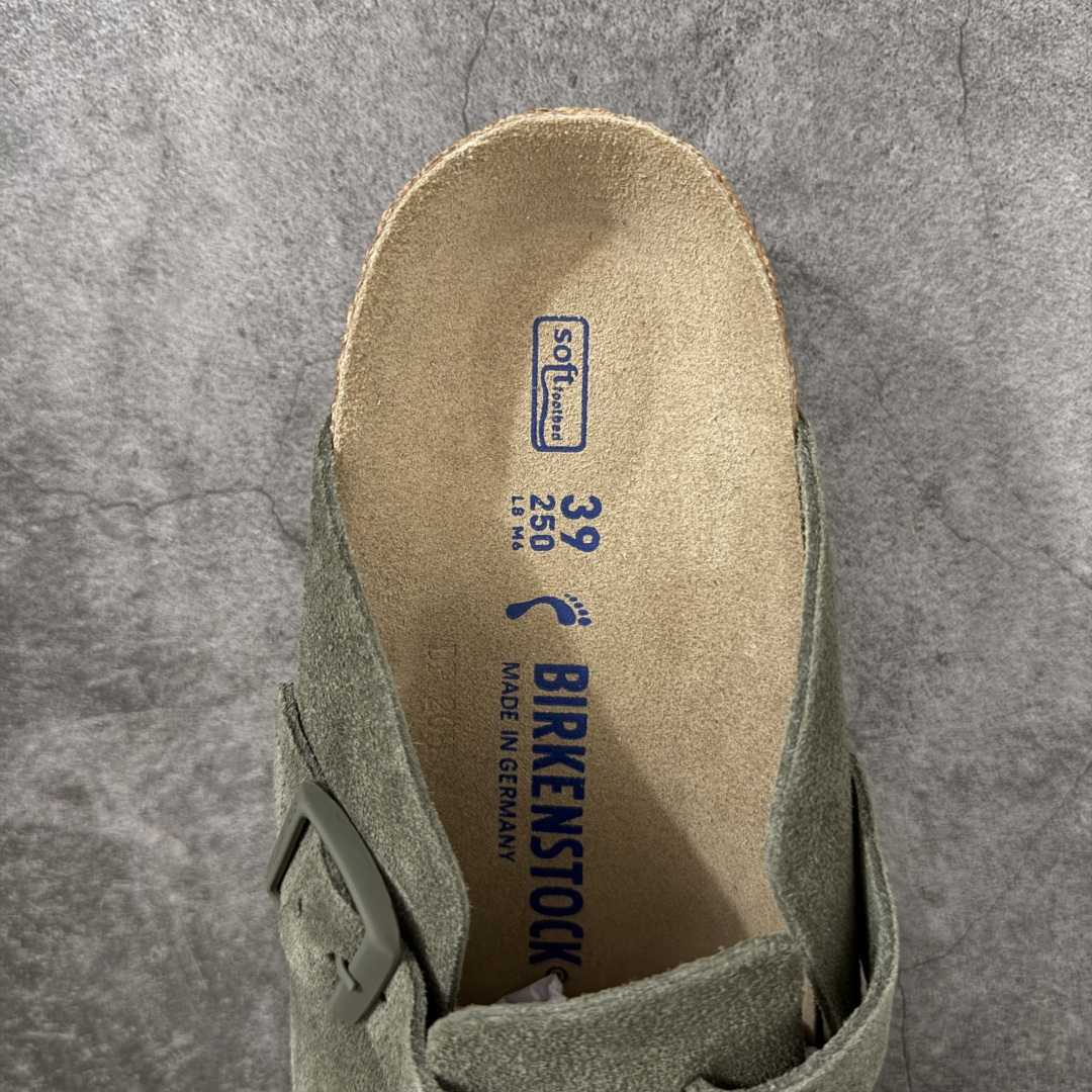 图片[8]-【H版纯原】 Birkenstock Boston 博肯/勃肯 系列上架 牛皮绒面革平底复古软木休闲鞋 配色：橄榄绿 1009543 真正软木塞大底 品质细节领先市场版本 原产品质 采用质地柔软进口牛皮绒面革 无刺鼻异味 中底搭载缓震软木橡胶 进口头层牛皮 原版开模/版型/材质/细节遵循ZP工艺！ 市售顶级不吹文案 尺码：35-45-选品中心