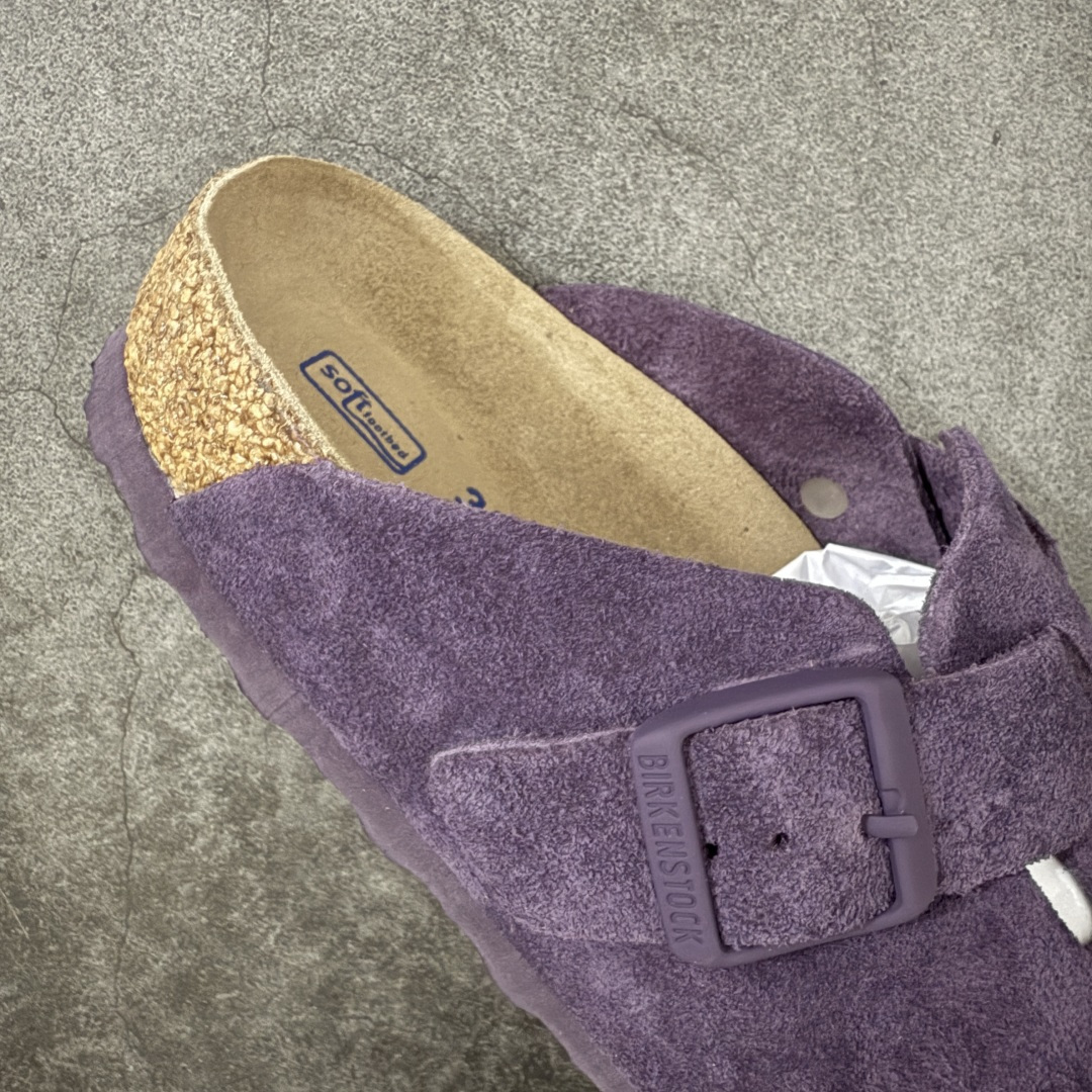 图片[7]-【H版纯原】 Birkenstock Boston 博肯/勃肯 系列上架 牛皮绒面革平底复古软木休闲鞋 配色：葡萄紫 1009543 真正软木塞大底 品质细节领先市场版本 原产品质 采用质地柔软进口牛皮绒面革 无刺鼻异味 中底搭载缓震软木橡胶 进口头层牛皮 原版开模/版型/材质/细节遵循ZP工艺！ 市售顶级不吹文案 尺码：35-45-选品中心